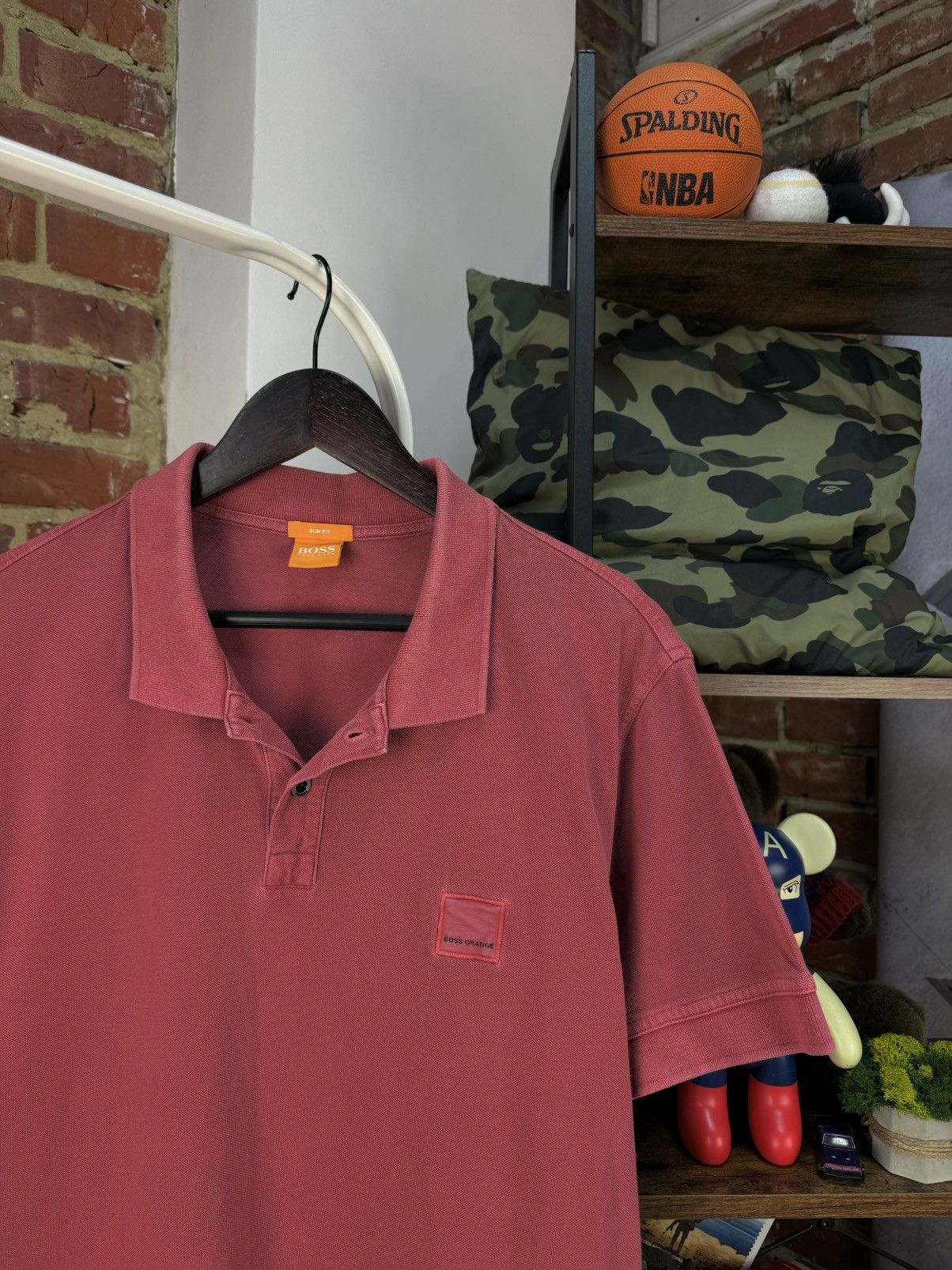 Hugo Boss HUGO BOSS Orange Pascha Garment Dyed Short Sleeve Polo Shirt Size US XL / EU 56 / 4 - 1 Thumbnail