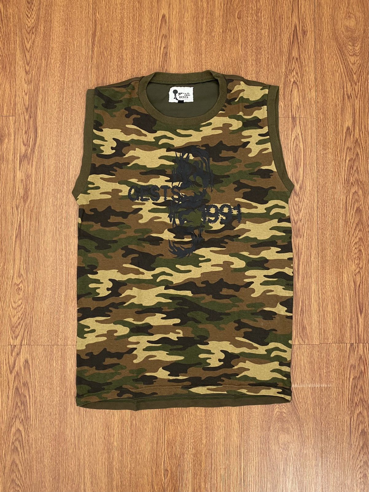 Japanese Brand Gests dragon army sleeveless Size US S / EU 44-46 / 1 - 1 Thumbnail