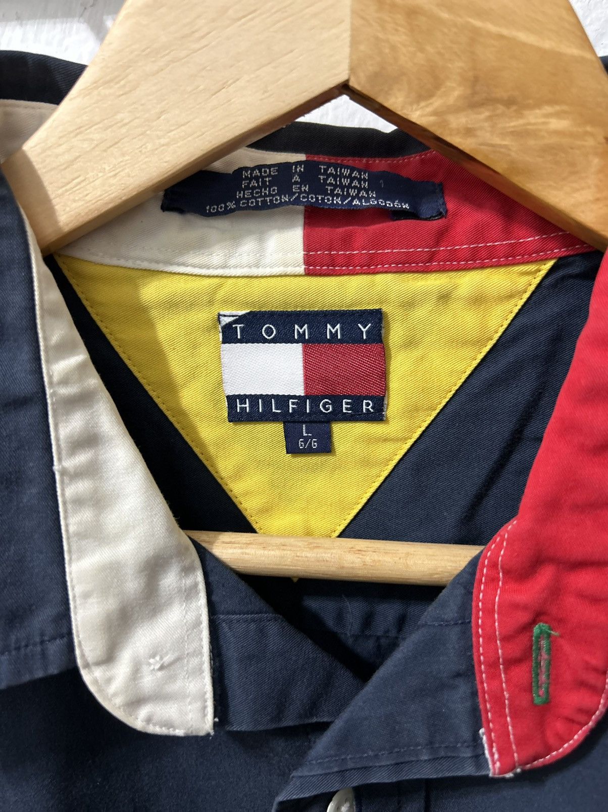 Tommy Hilfiger Tommy Hilfiger Button Up **Style Worn By 2Pac** Vintage 90s Size US L / EU 52-54 / 3 - 5 Thumbnail