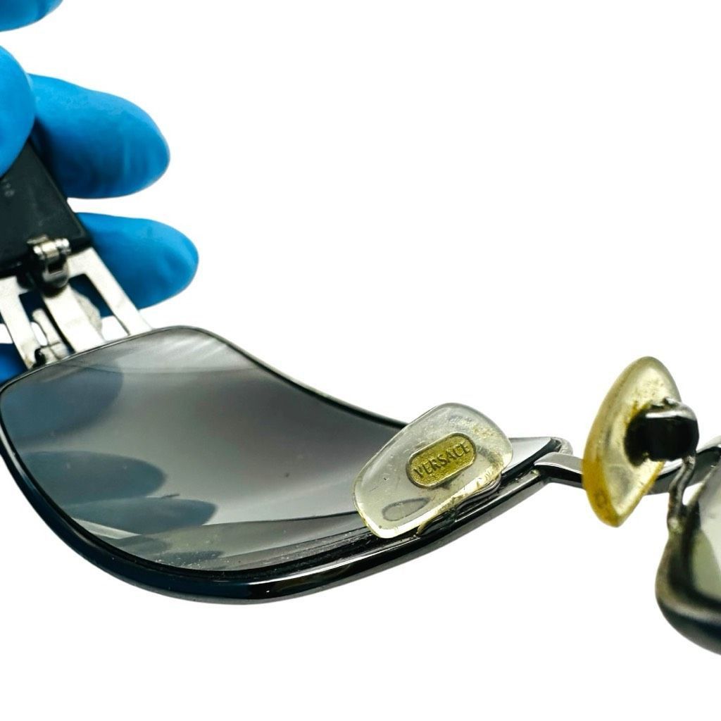Versace VERSACE Medusa Logo Sunglasses Black Gray Silver Gradient Le Size ONE SIZE - 7 Thumbnail