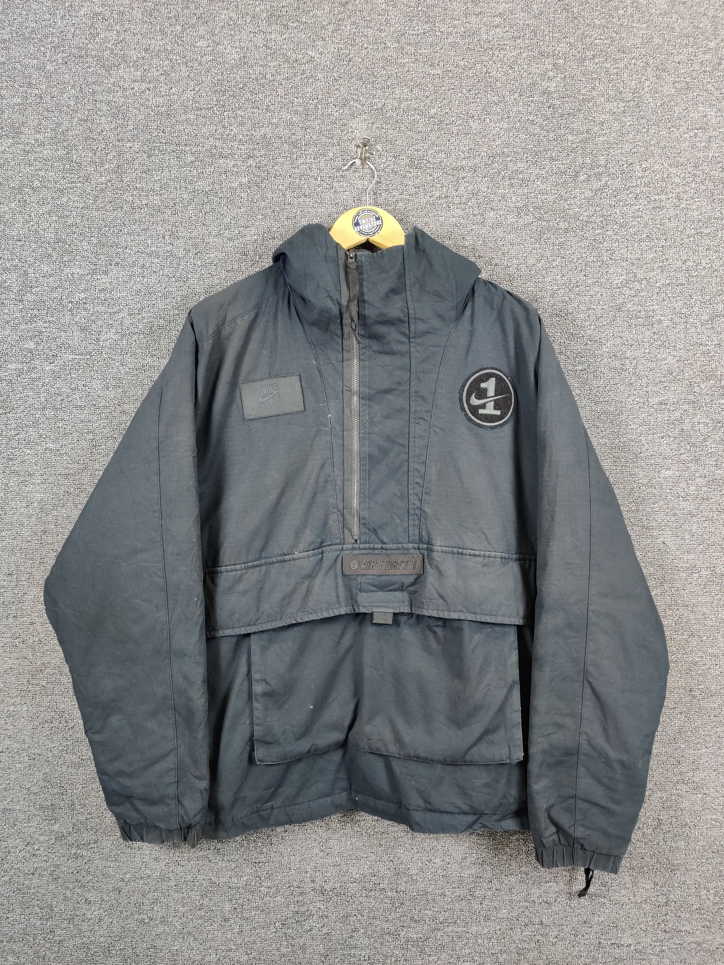 Vintage Nike Air Force Anorak Windbreaker Hoodie Jacket