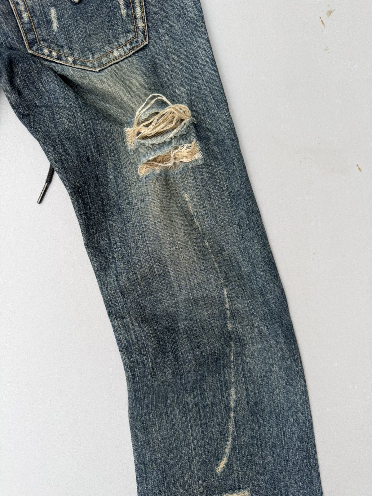 Japanese Brand Maitresse Lace up flare jeans Size US 26 / EU 42 - 8 Thumbnail