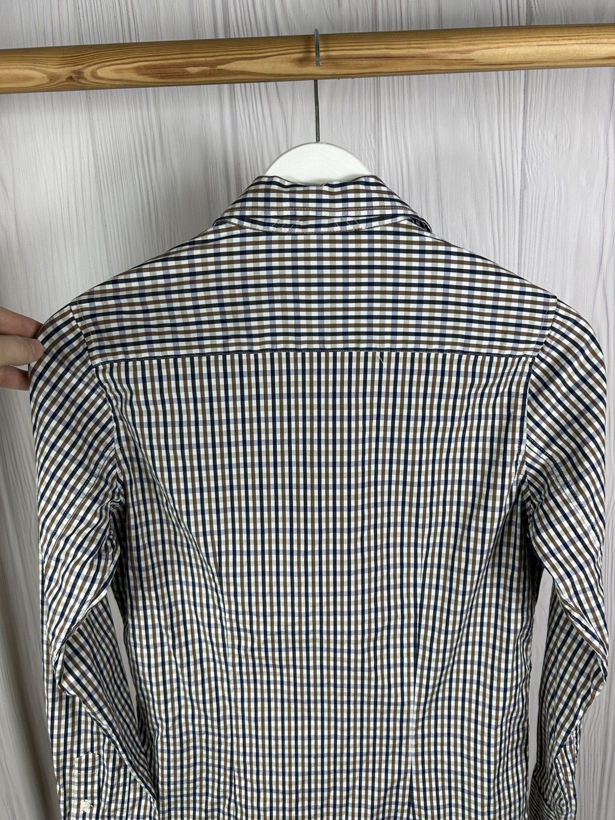Aquascutum Aquasqutum Iconic Chekered Button Up Shirt Size S Size US S / EU 44-46 / 1 - 7 Thumbnail
