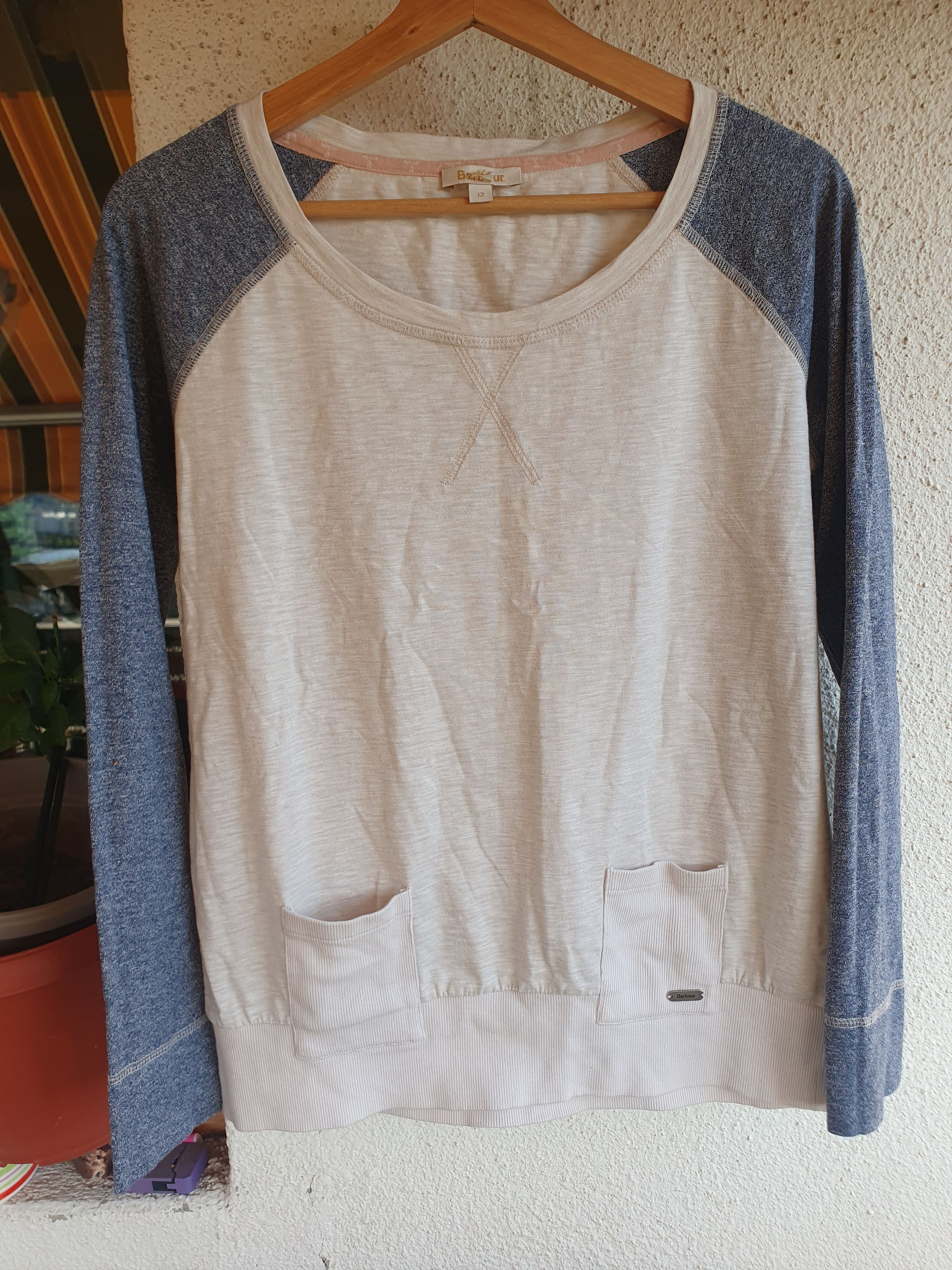 Barbour Barbour Womens Thin Sweatshirt Two Small Front Pockets sz 12 Size XL / US 12-14 / IT 48-50 - 1 Thumbnail