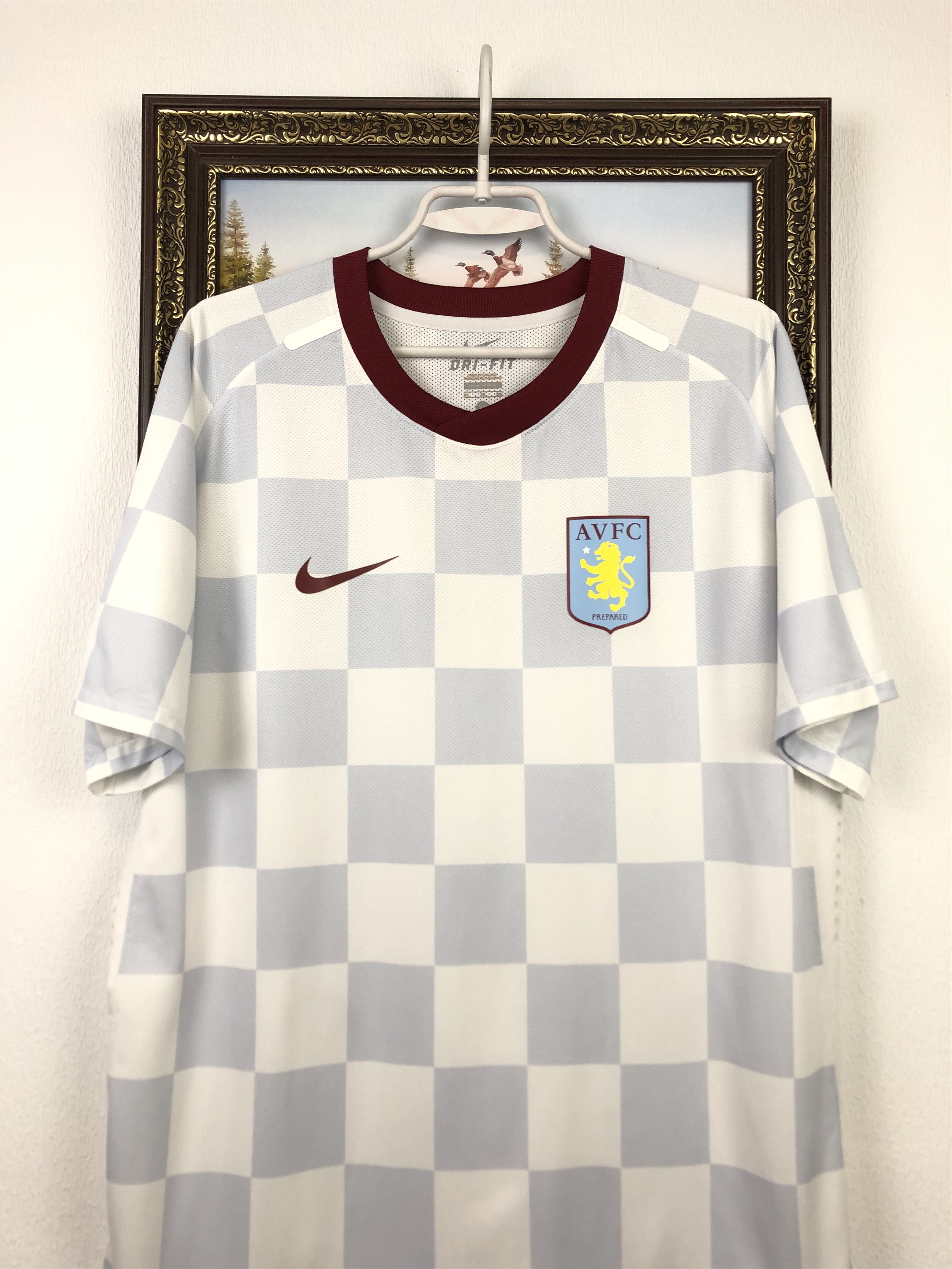 Aston Villa shirt 2011 Soccer Nike Jersey Player Issue