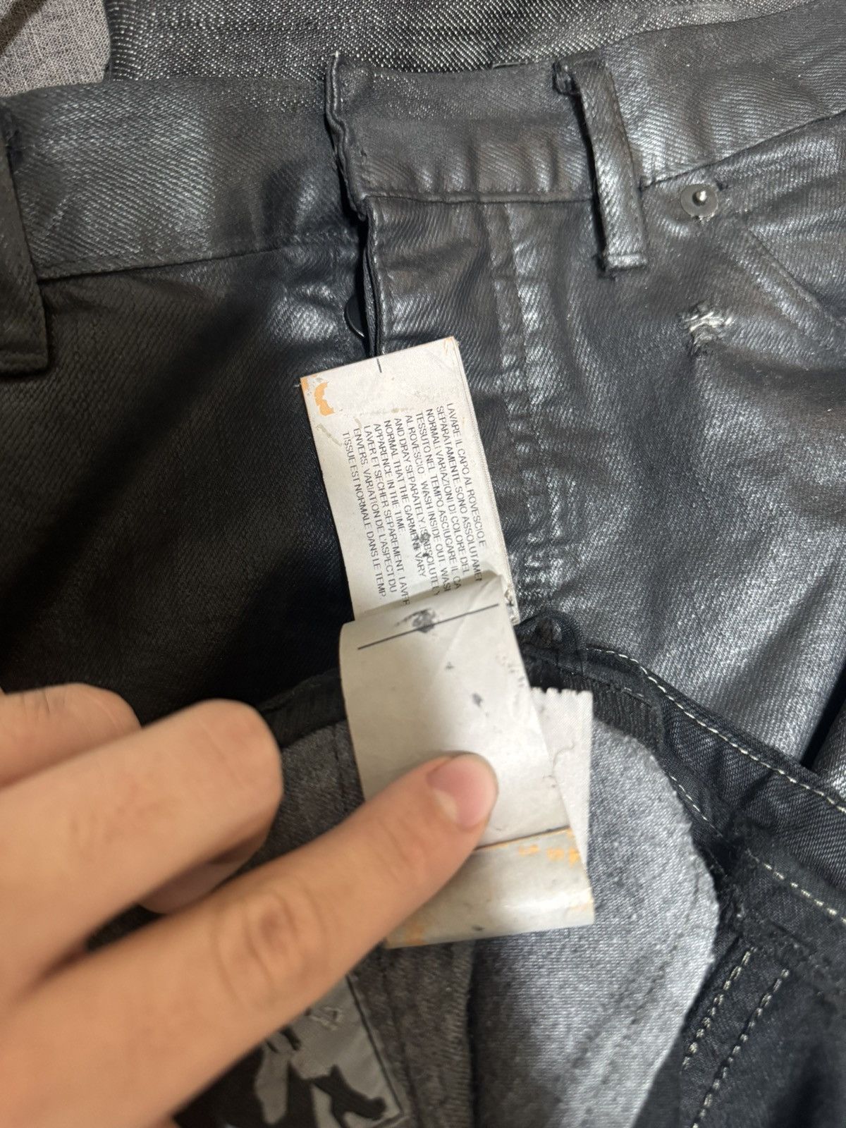 Rick Owens × Rick Owens Drkshdw Rick Owens Black Wax Aircuts Size US 31 - 8 Thumbnail