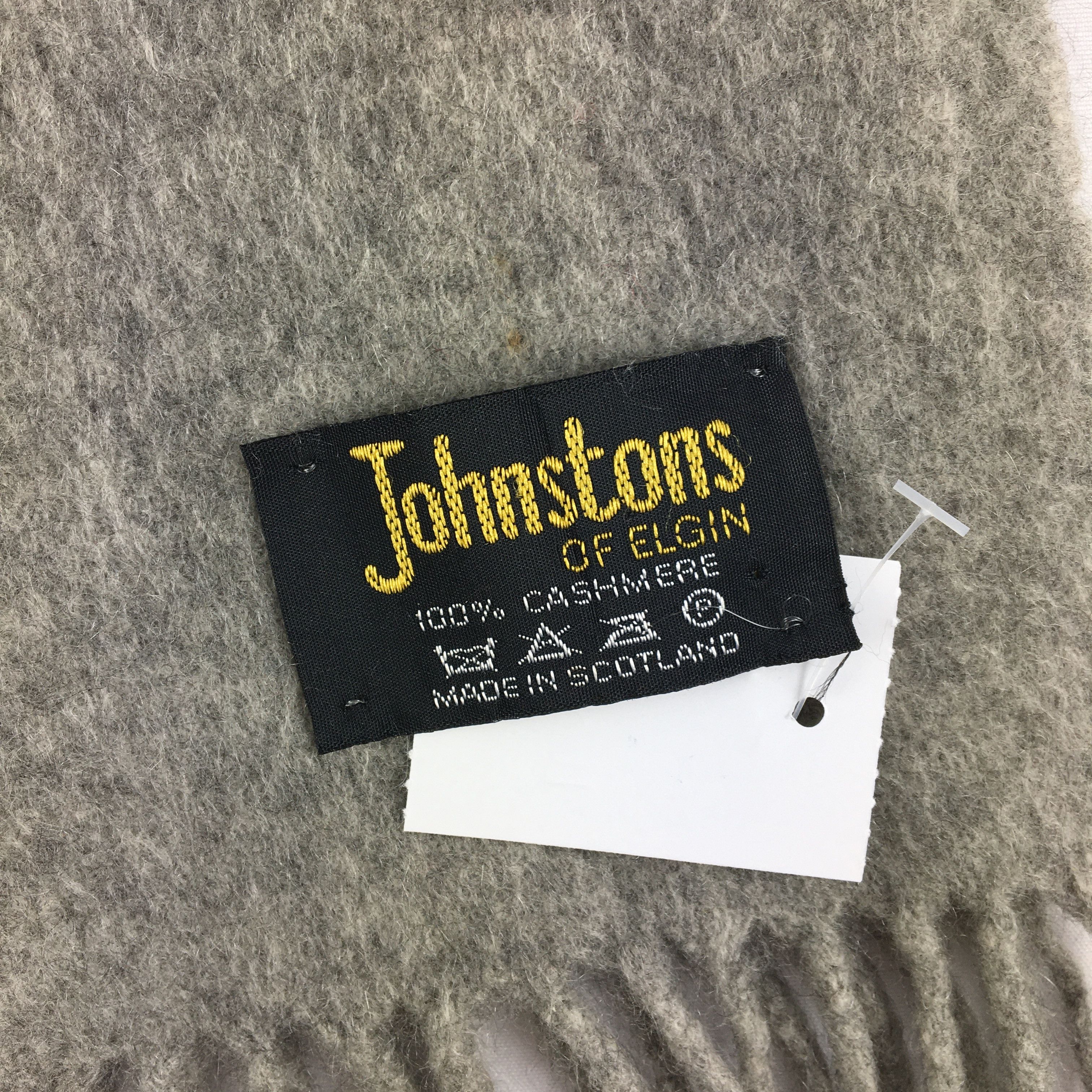 Johnstons Of Elgin Vintage Johnstons Scarf Muffler Wool Cashmere Scarves Size ONE SIZE - 4 Thumbnail