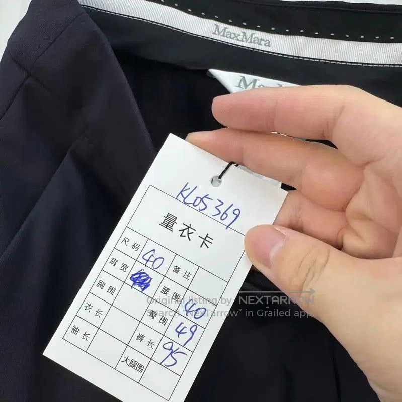 Max Mara MaxMara Spring Autumn Casual Pants in Navy Blue . Size 39" - 7 Thumbnail