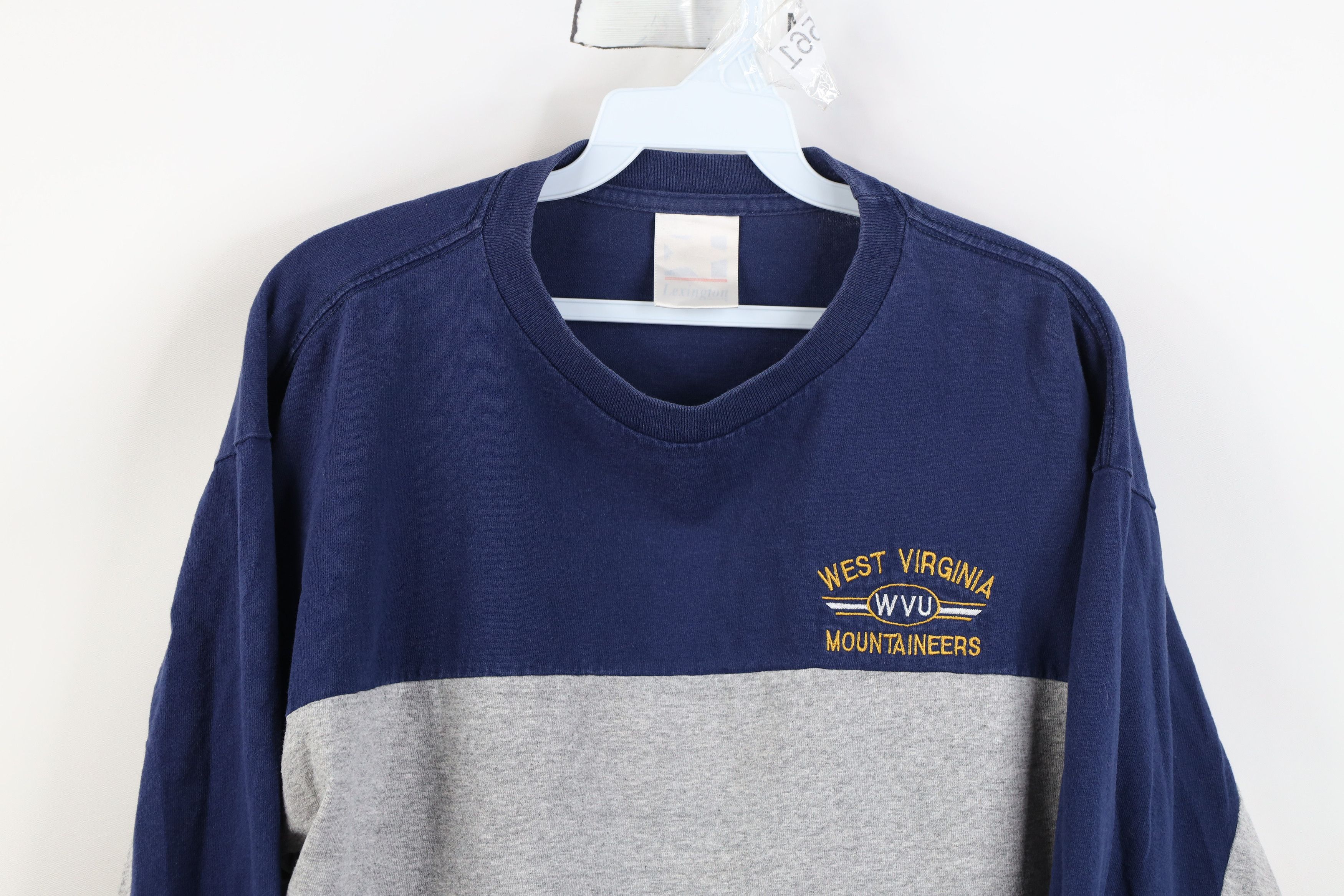 Vintage Vintage 90s West Virginia University Long Sleeve T-Shirt Size US L / EU 52-54 / 3 - 2 Thumbnail