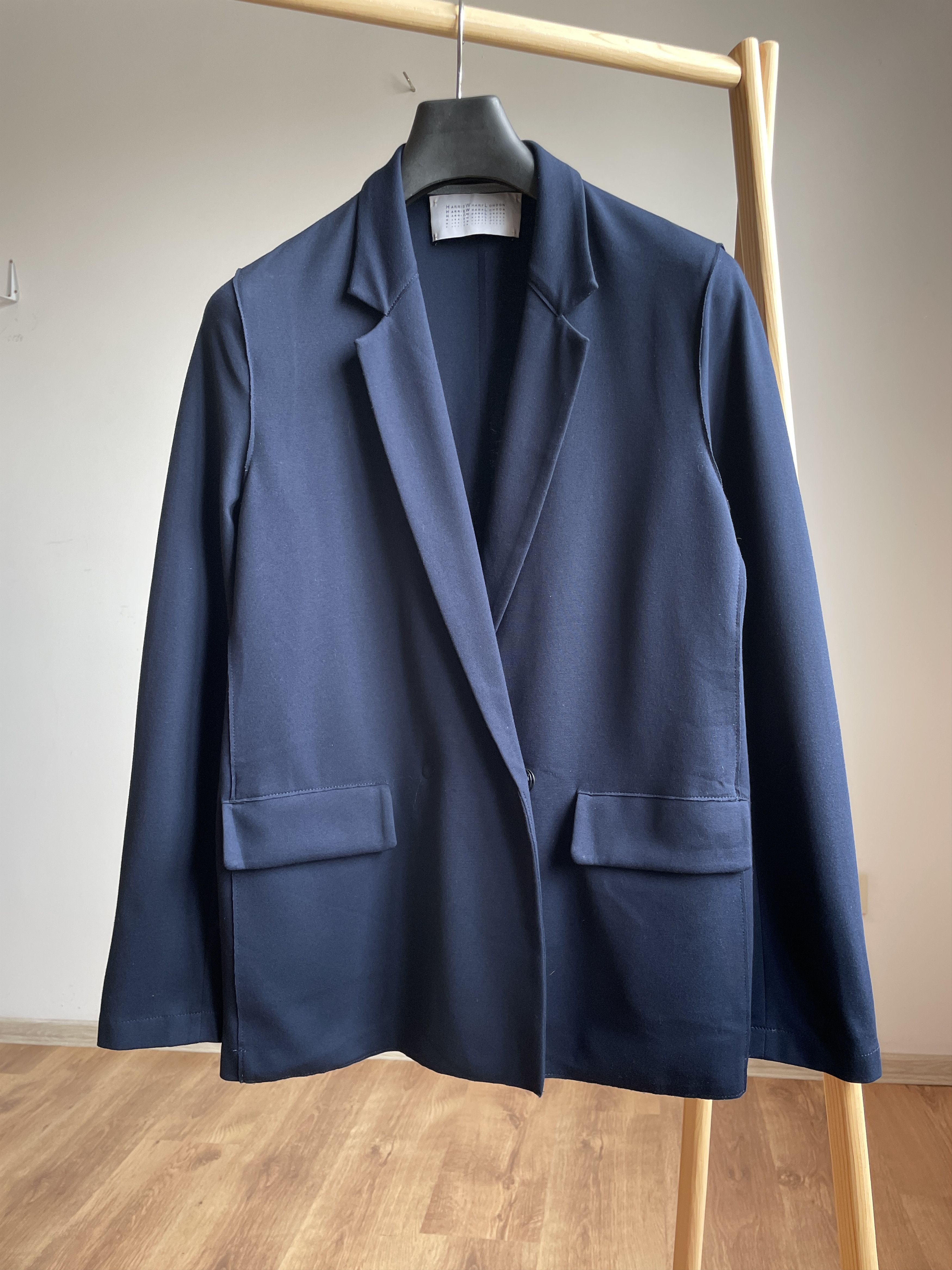 Harris Wharf London Womens Jersey Knit Viscose Blend Blazer