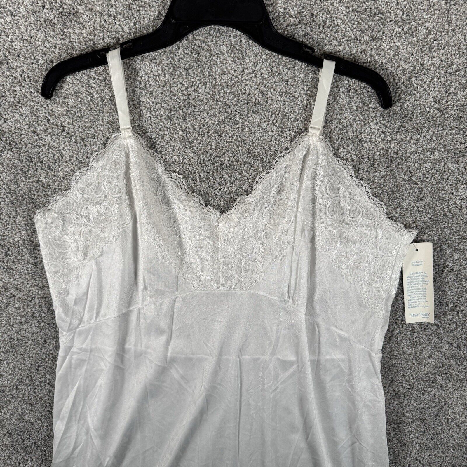 Other Dixie Belle Slip Dress 40 Lace Satin Vintage 80s Coquette Size ONE SIZE - 6 Thumbnail