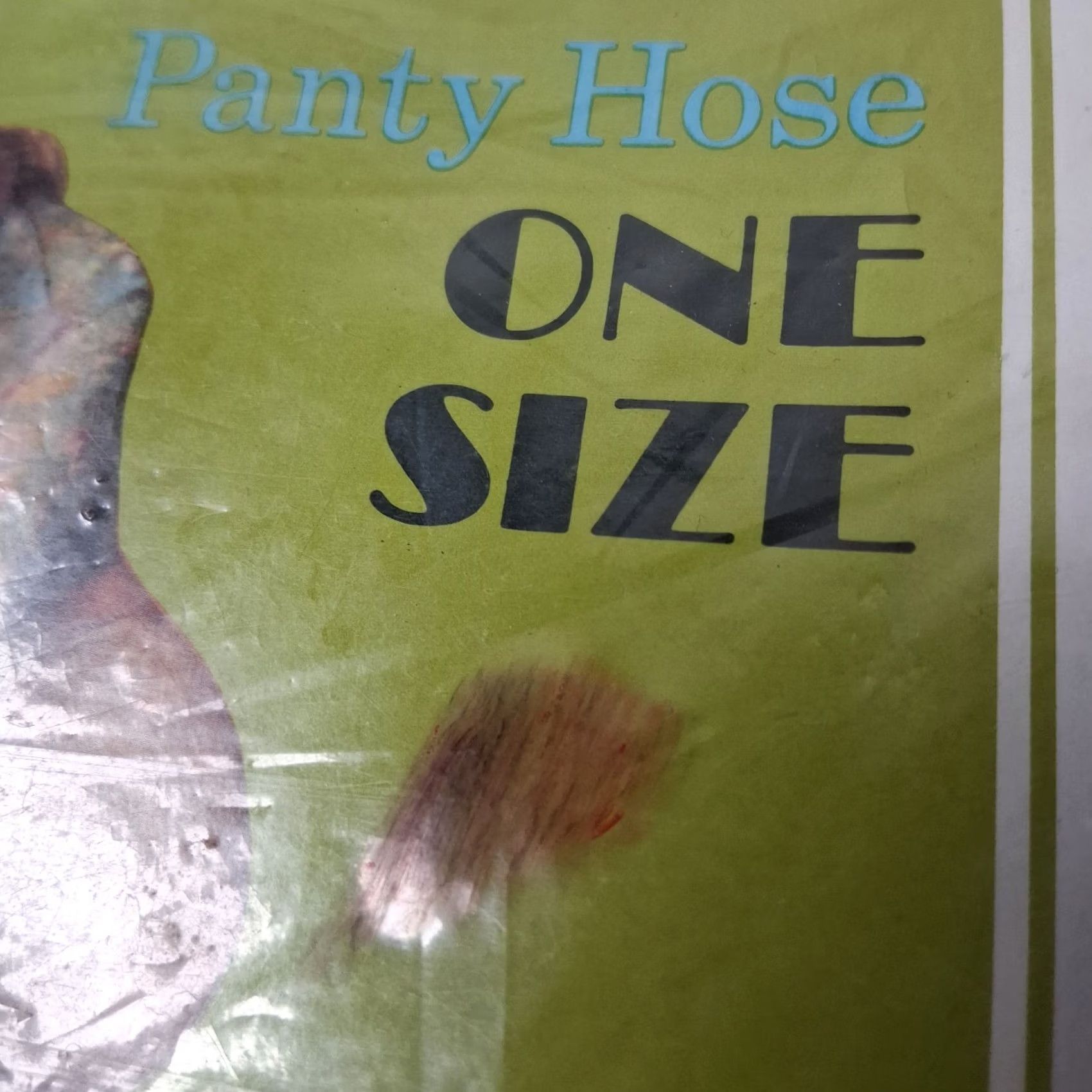 Vintage VINTAGE 1960s Mod Opaque Panty Hose One Size Burnish Gold Mustard GoGo Girl NOS Nylon Go Go Woman Mens Womens Girls Size 42" / US 20 - 3 Thumbnail