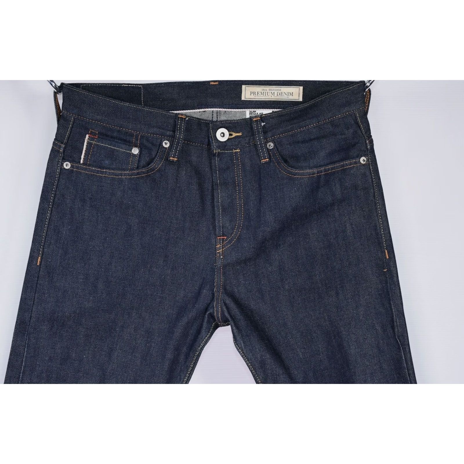 H&M H&M Jeans Men Slim Regular Tapered 13oz Selvedge Denim 30x32 Blue 5-Pocket Cotton Inseam 32 Vintage No Size US 30 / EU 46 - 2 Thumbnail