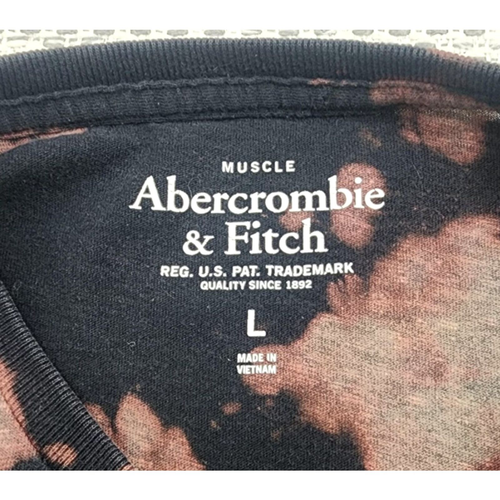 Abercrombie & Fitch VINTAGE Abercrombie & Fitch Shirt Mens L Black Tie Dye Long Sleeve Muscle Top Size US L / EU 52-54 / 3 - 5 Thumbnail