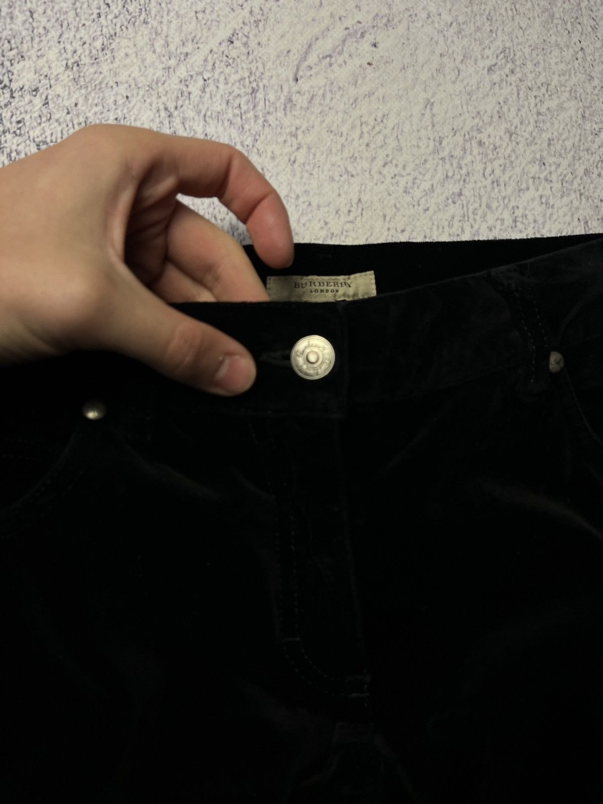 Burberry Vintage Burberry Velveteen Pants Y2K Size 28" / US 6 / IT 42 - 7 Thumbnail