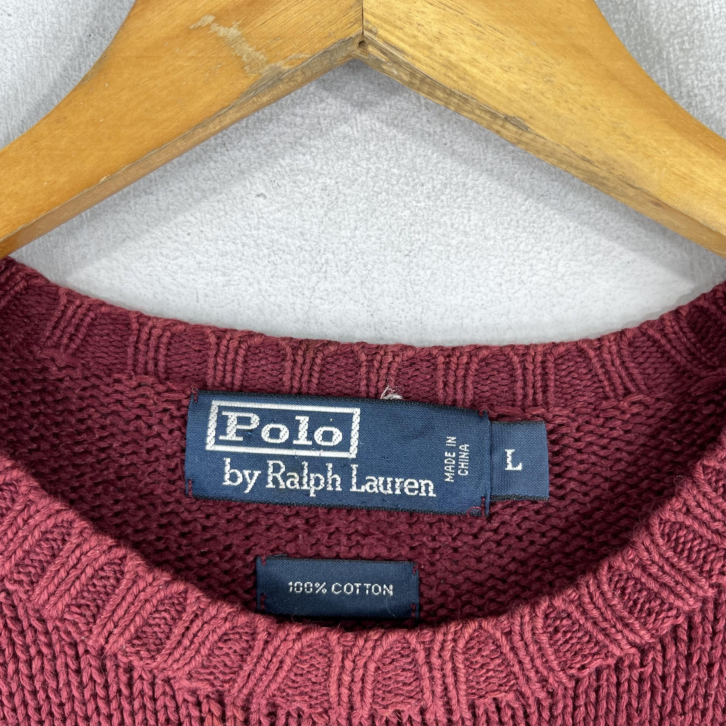 Polo Ralph Lauren × Vintage Vintage 90's Polo Ralph Lauren Pullover Knitwear Size US L / EU 52-54 / 3 - 6 Thumbnail