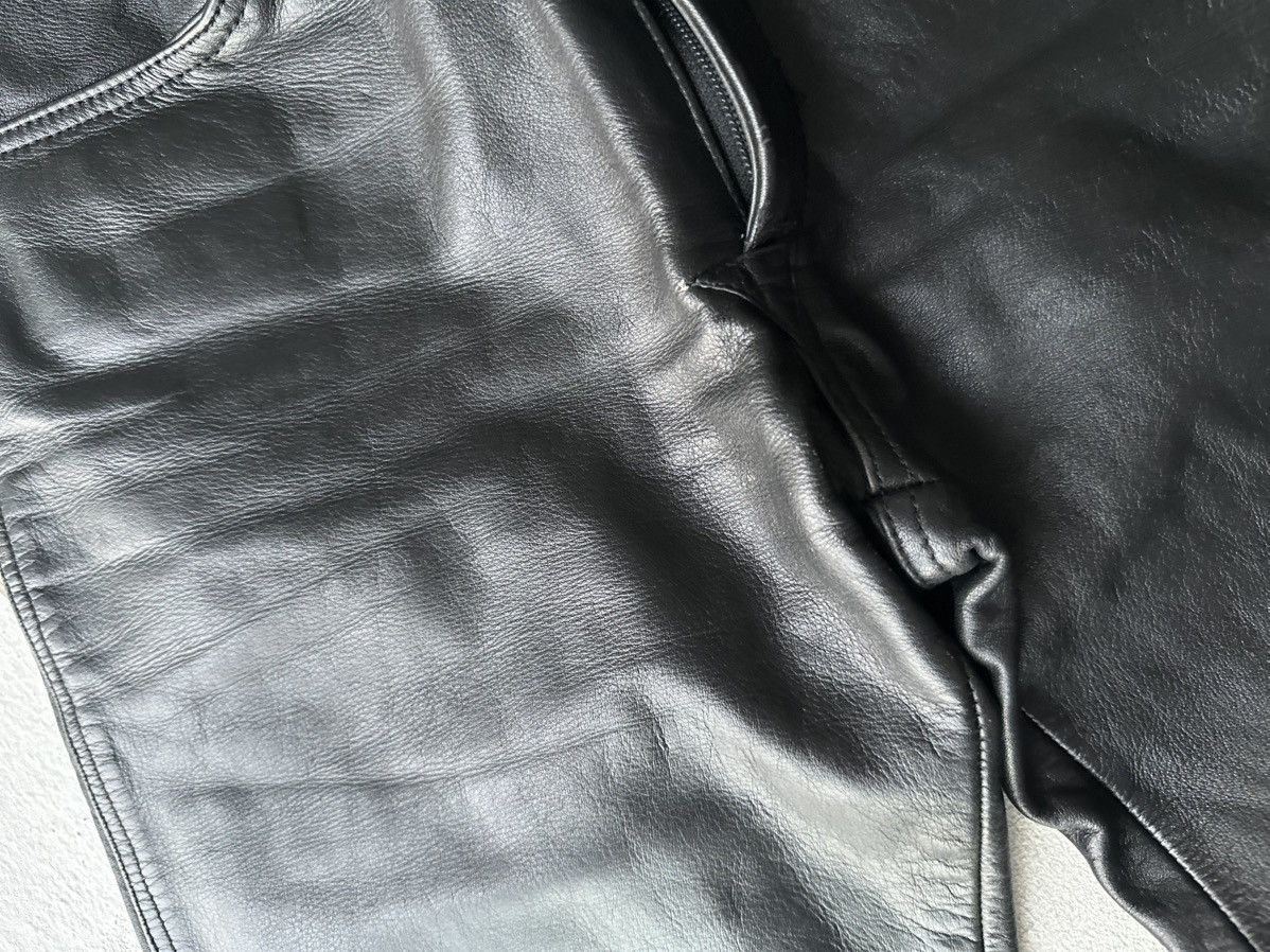 Leather IXS 🚨Vintage leather pants motorcycles BROWN LUXURY Y2K Size US 26 / EU 42 - 8 Thumbnail