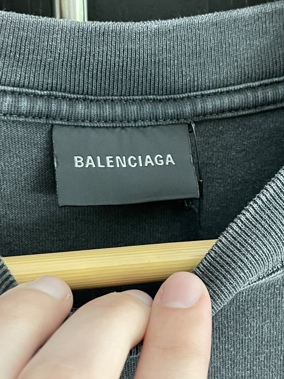 Balenciaga Vintage Black Embroidered T Size US S / EU 44-46 / 1 - 3 Thumbnail