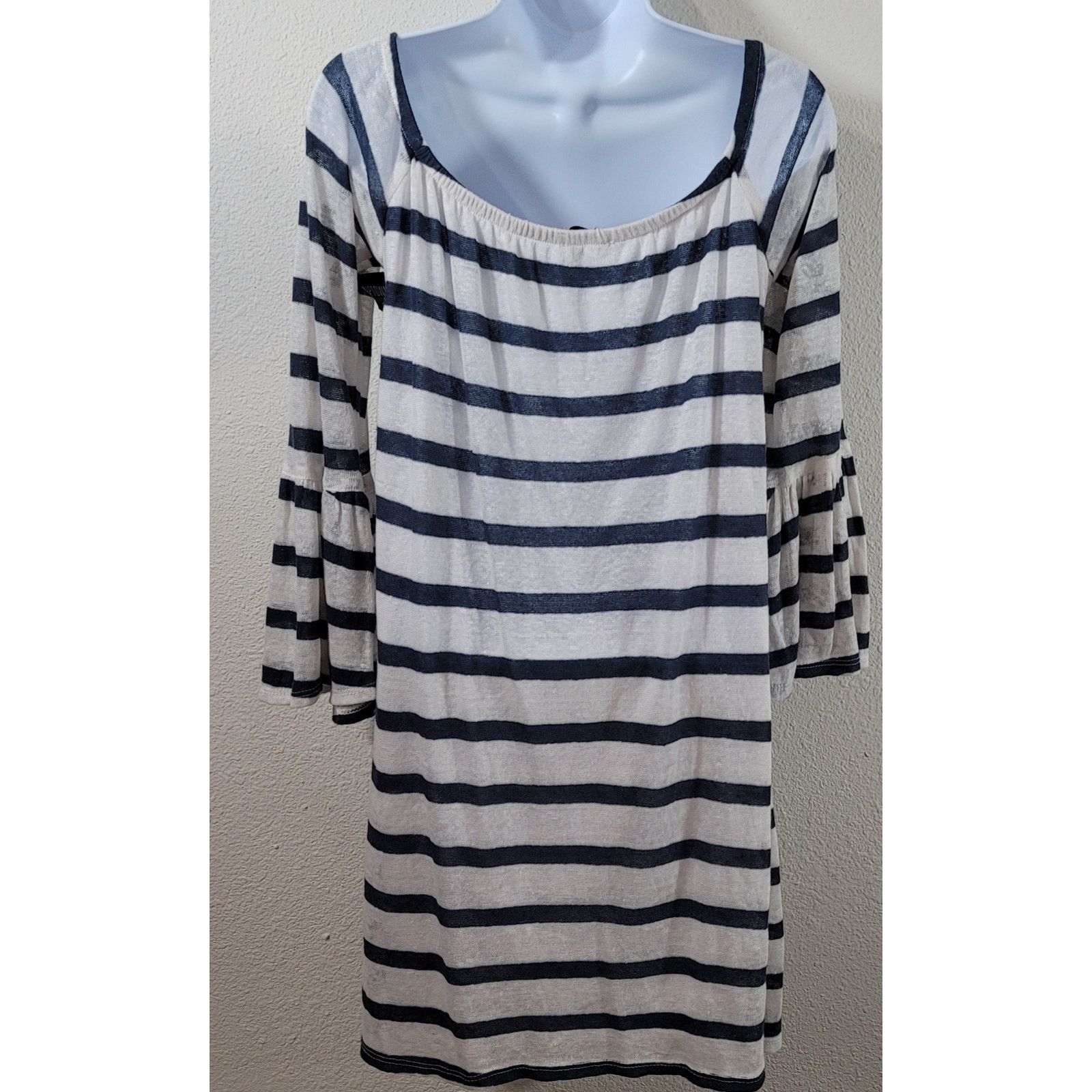 Other VaVa Joy Han Blue White Stripe Lined Shift Dress Small NWT Size S / US 4 / IT 40 - 2 Thumbnail