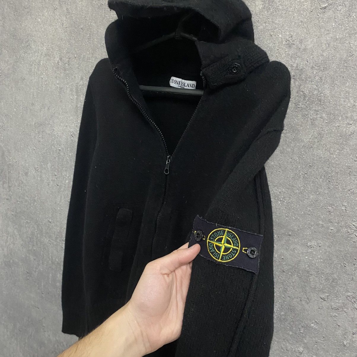 Stone Island Vintage Stone Island Wool Zip Hoodie Size US M / EU 48-50 / 2 - 7 Thumbnail
