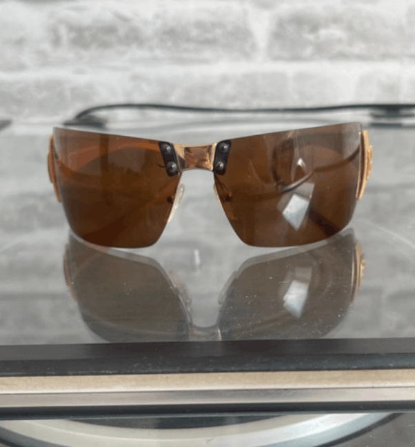 Fendi × Vintage Fendi Sunglasses Gold Mask Vintage Size ONE SIZE - 2 Thumbnail