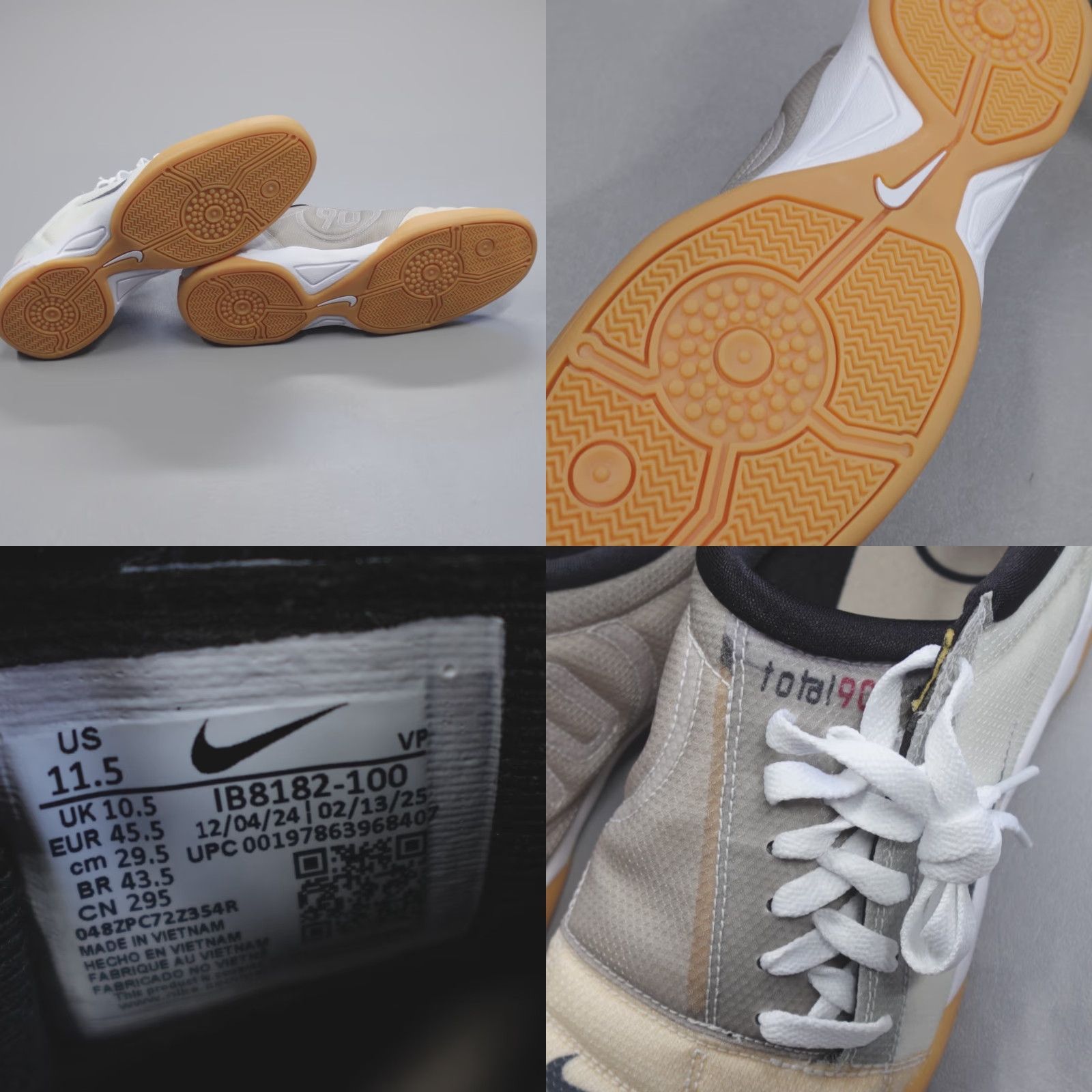 Nike Nike Total 90 3 SP White Black Gum IB8182-100 Men Size 11.5 Sneaker Size US 12 / EU 45 - 8 Thumbnail