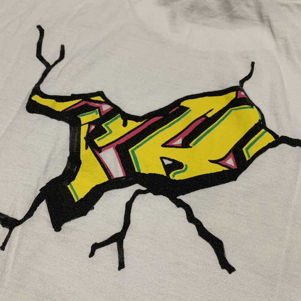Off-White Off White XS Graffiti Graphic White Tee Virgil Abloh Size US XS / EU 42 / 0 - 4 Thumbnail