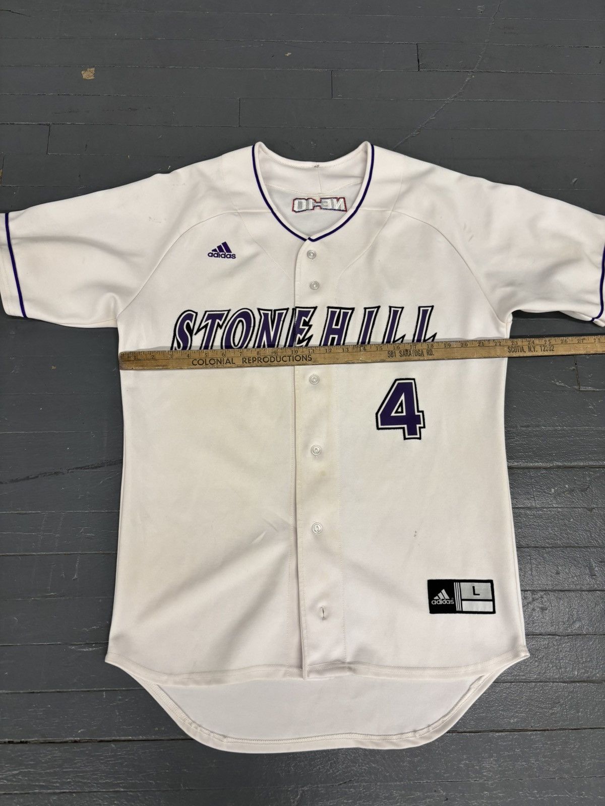 Adidas × Vintage Vintage adidas stone hill baseball jersey Size US L / EU 52-54 / 3 - 5 Thumbnail