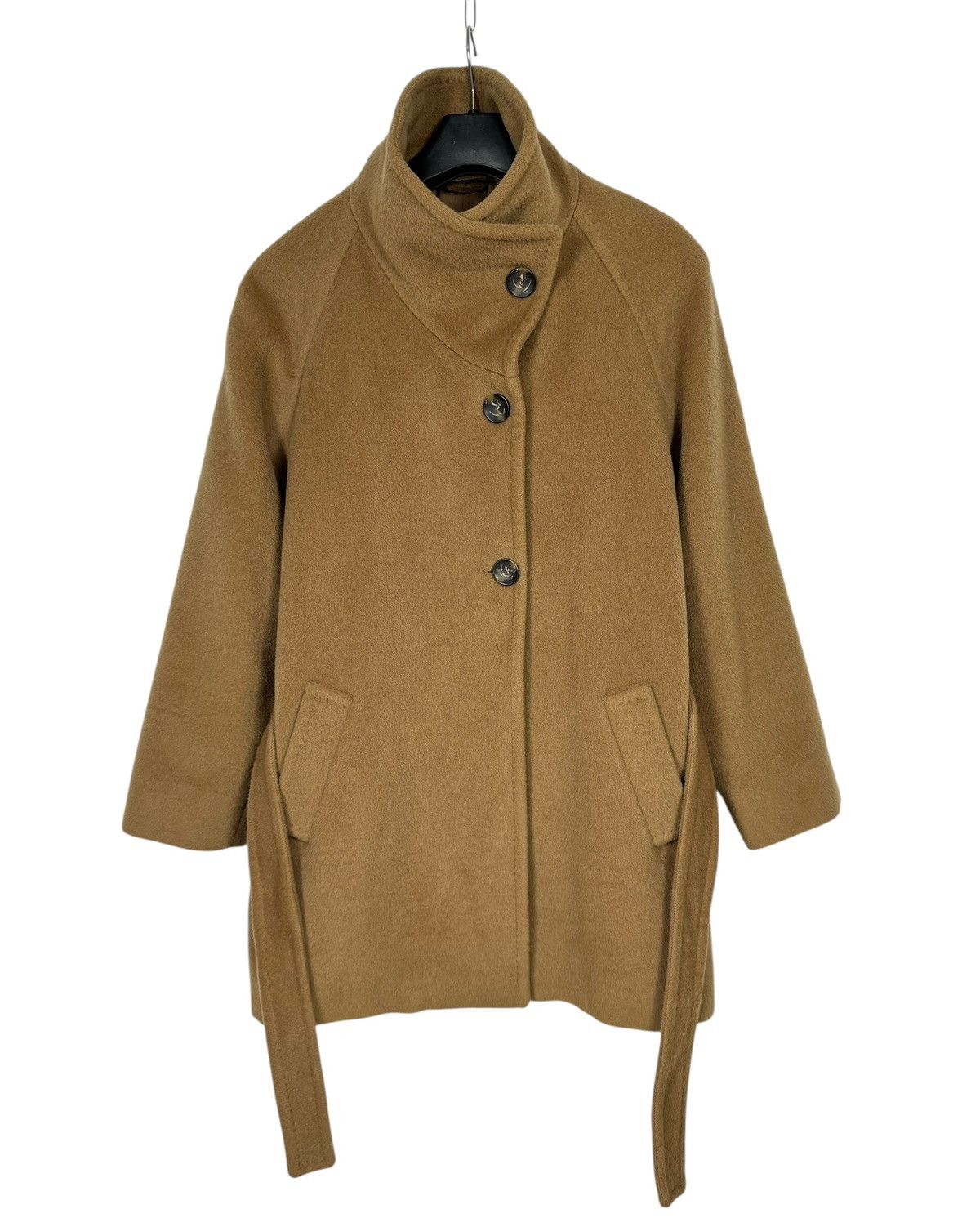 Marella Marella Wool-Cashmere Belted Coat Mock Neck size US8 IT44 Size M / US 6-8 / IT 42-44 - 11 Thumbnail