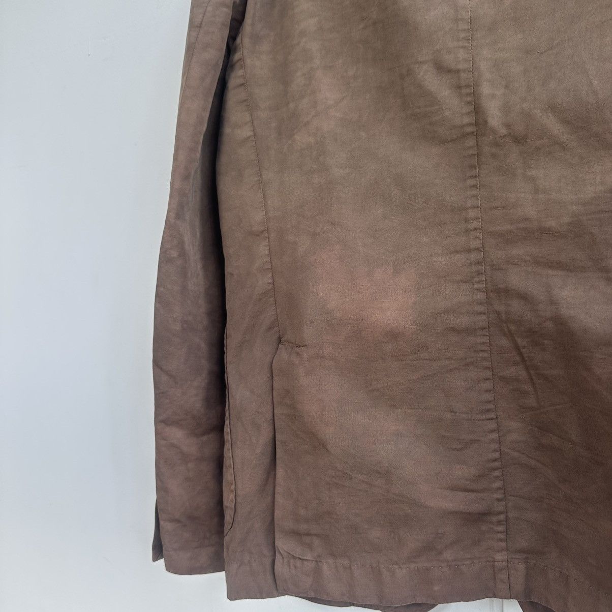 Officine Generale Officine Generale Armie 50 Khaki Linen Blend Blazer Jacket Size US M / EU 48-50 / 2 - 13 Thumbnail
