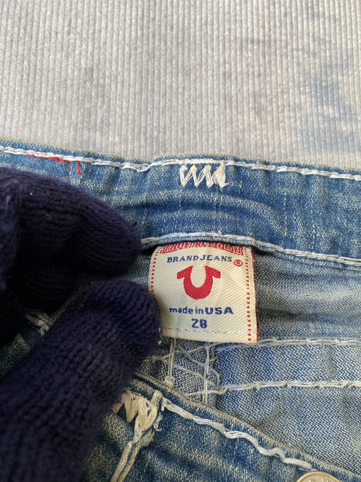 True Religion True Religion Remake Super Flare Low Rise Jeans Size US 28 / EU 44 - 21 Thumbnail