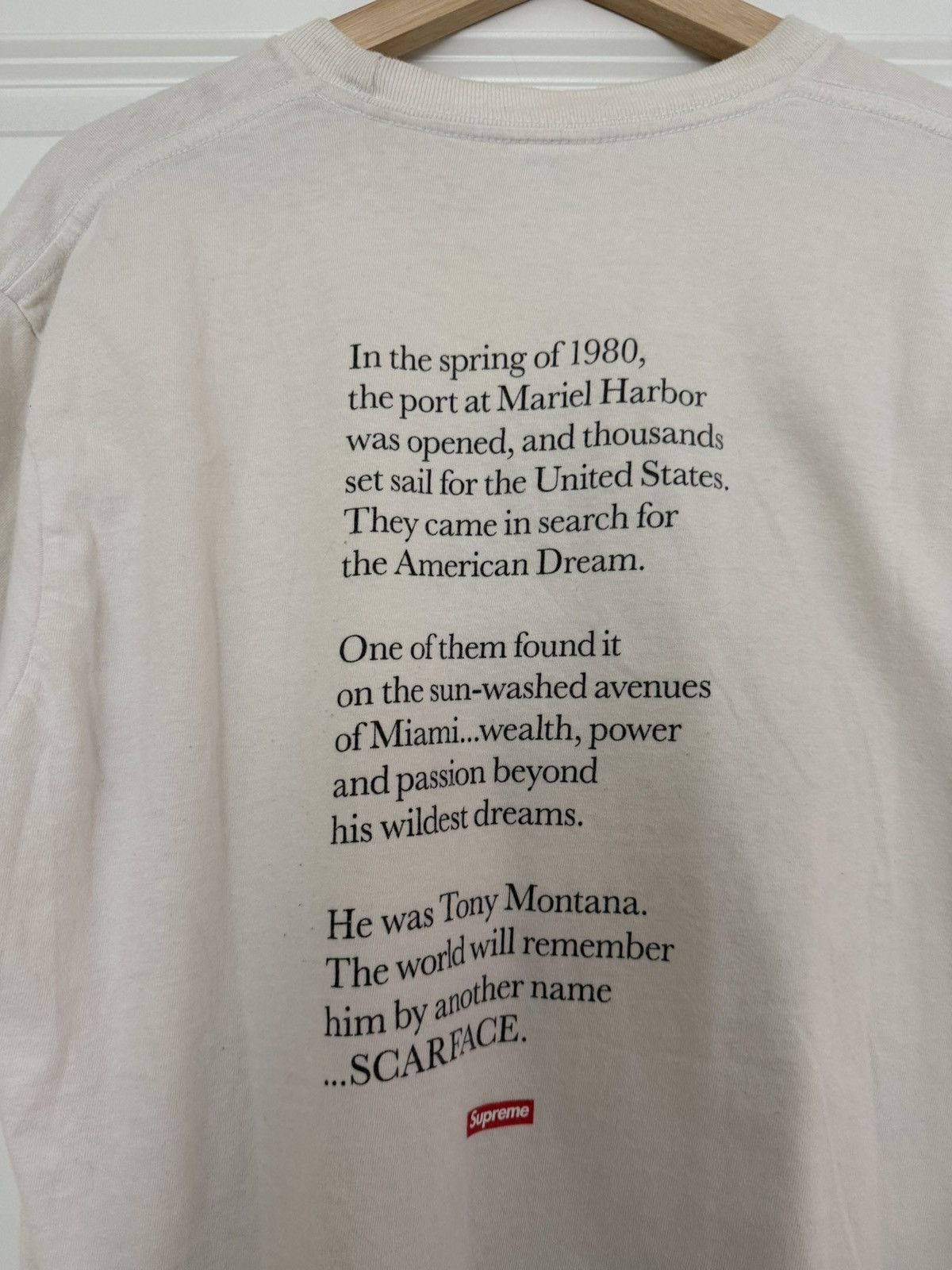 Supreme SUPREME SCARFACE SPLIT TEE SIZE M Size US M / EU 48-50 / 2 - 4 Thumbnail
