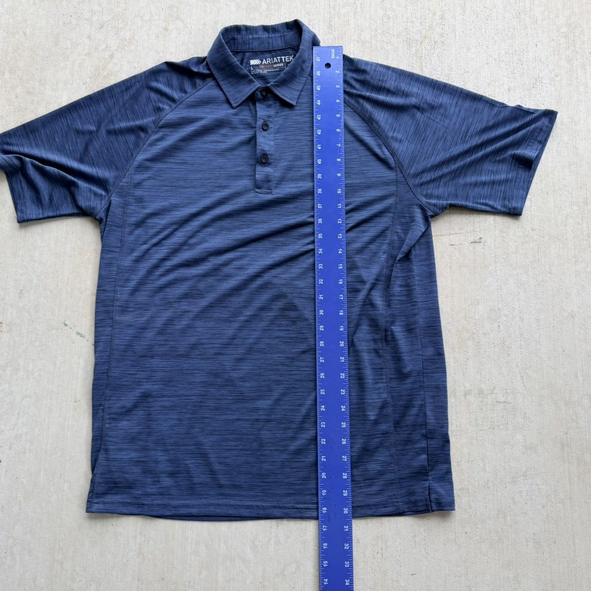 Ariat Ariat Tek Polo Shirt Mens L Blue Heat Series Stretch Size US L / EU 52-54 / 3 - 6 Thumbnail