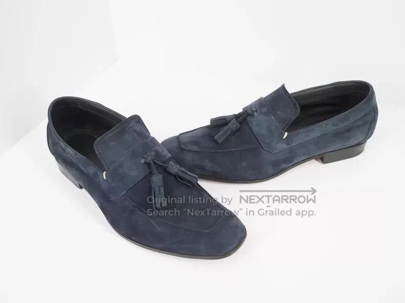 Berluti Berluti Navy Suede Loafers Size US 7 / EU 40 - 5 Thumbnail