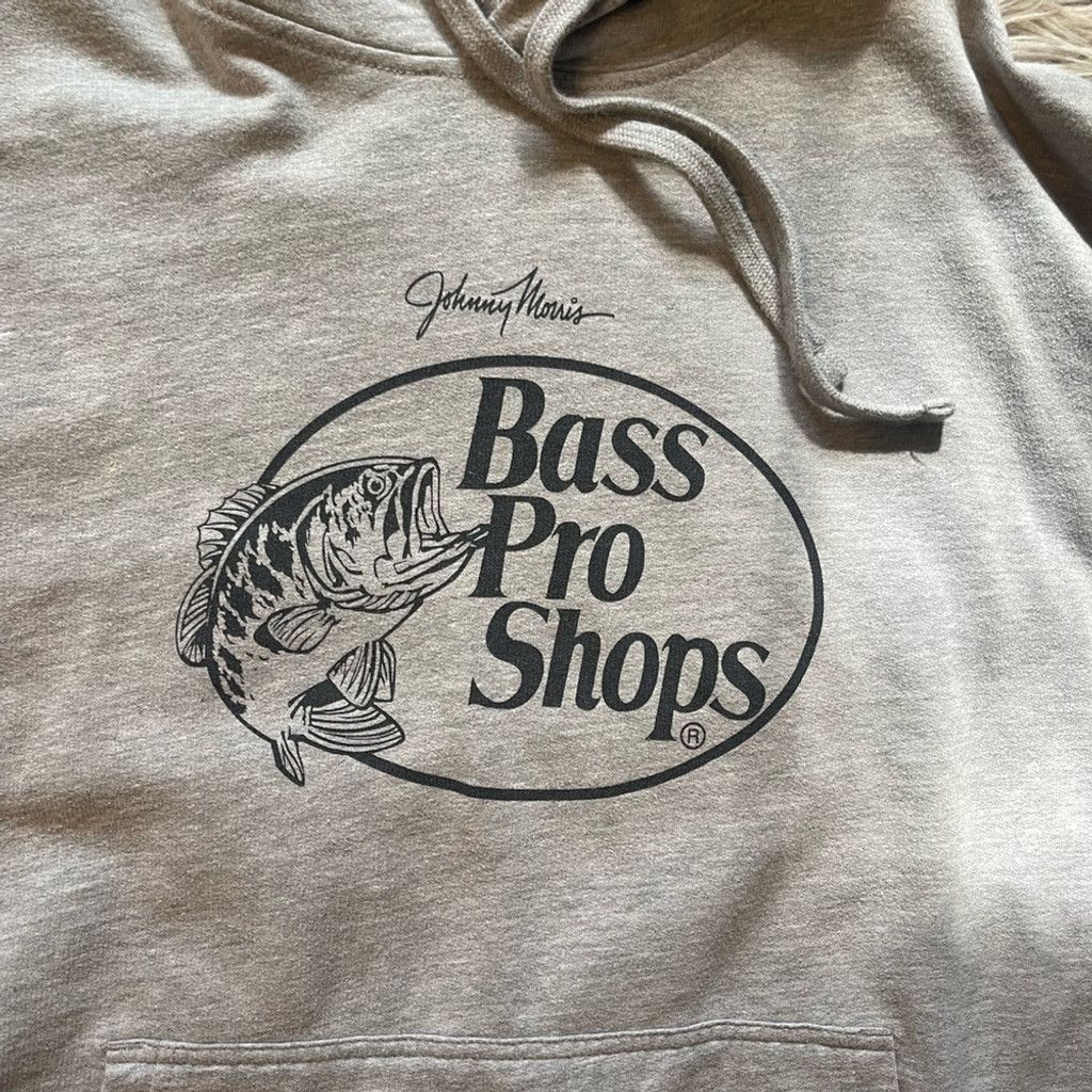 Bass Pro Shops Bass Pro Shops Gray Hoodie Men size L Size US L / EU 52-54 / 3 - 2 Thumbnail