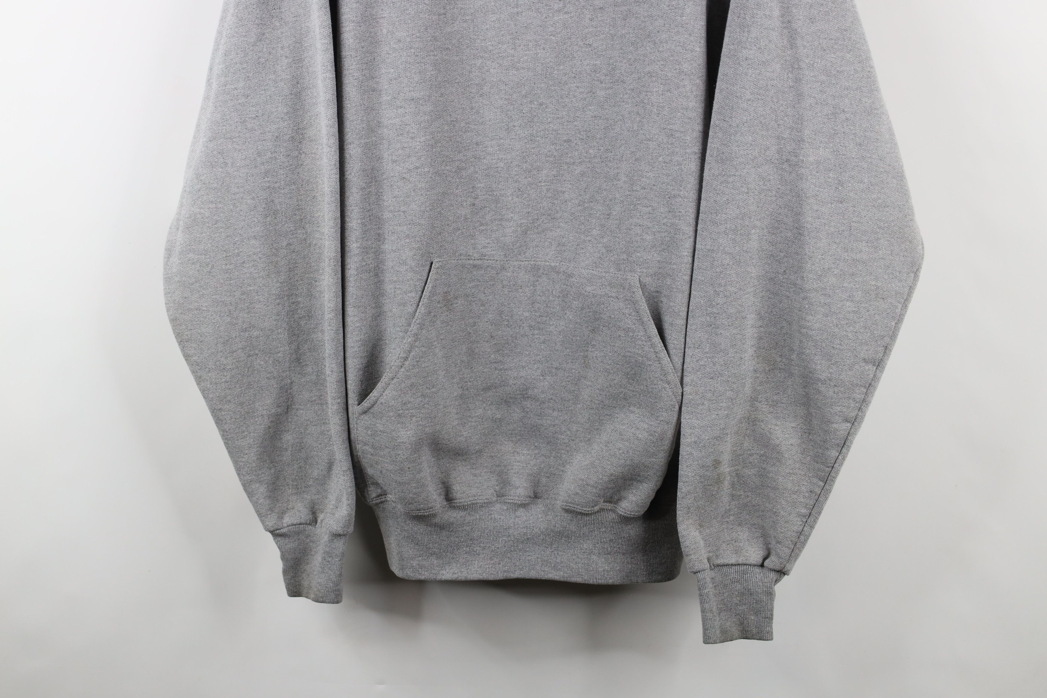 Vintage Vintage 90s Streetwear Heavyweight Hoodie Sweatshirt Gray Size US XL / EU 56 / 4 - 3 Thumbnail