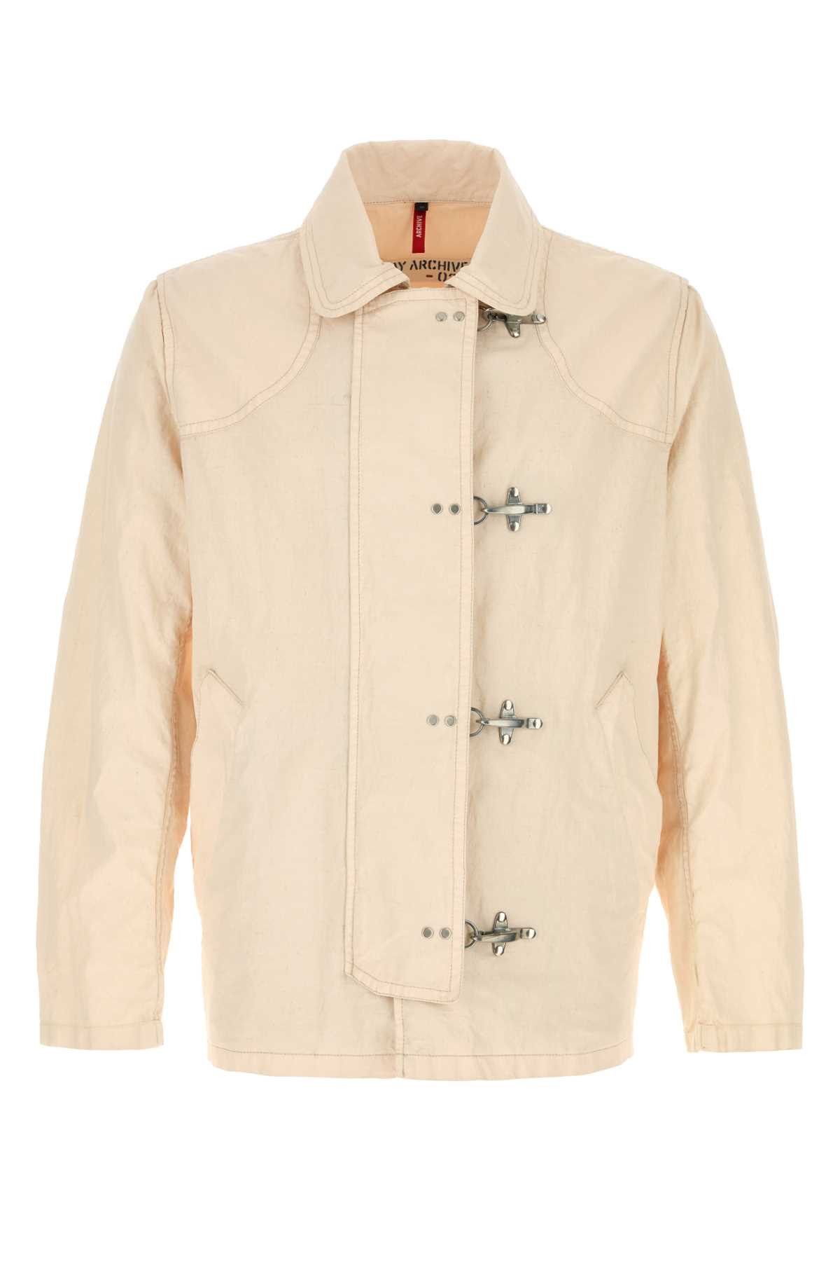 Fay Light Pink Linen Jacket Size US XL / EU 56 / 4 - 1 Thumbnail