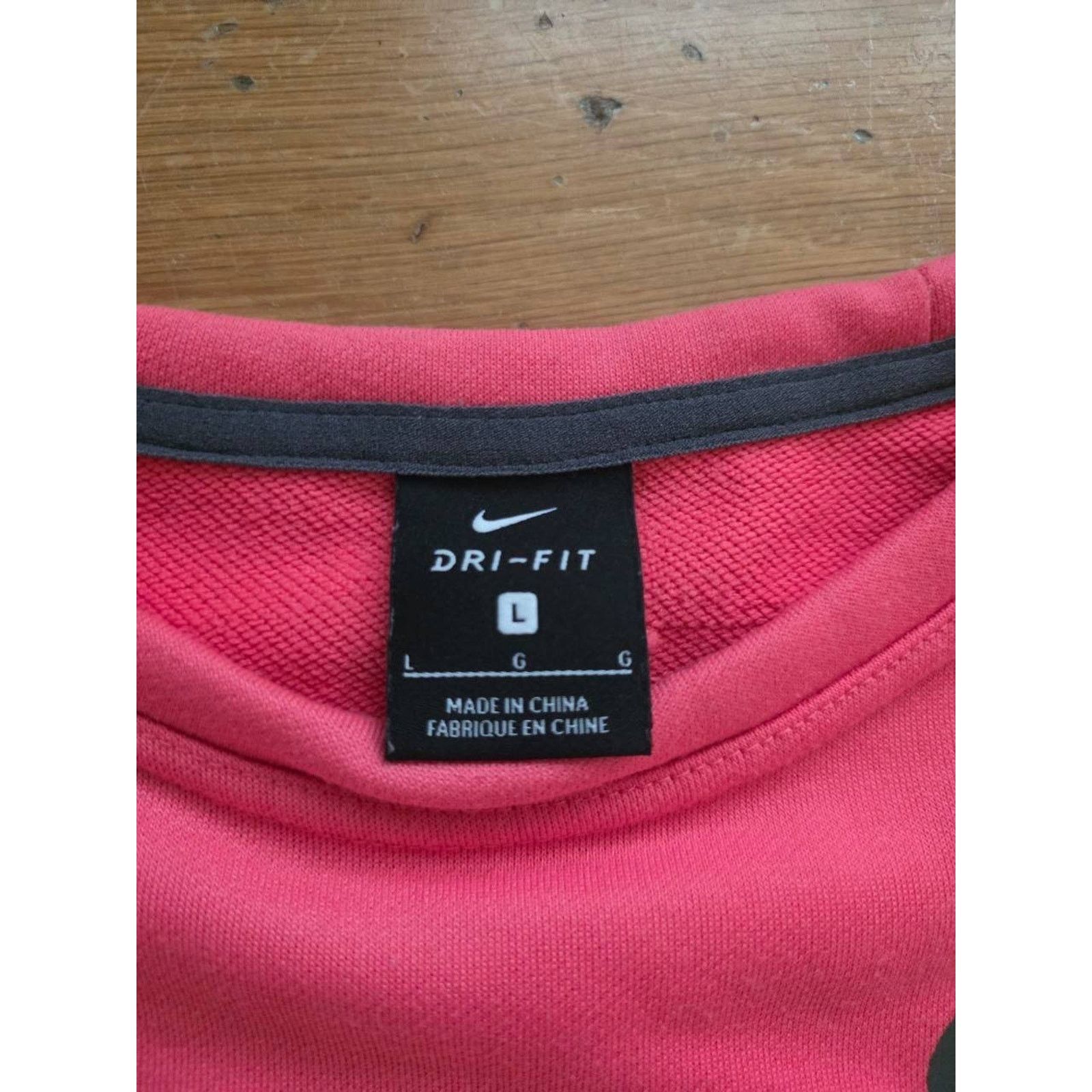 Nike Nike Dri-Fit kids Long Sleeve Crewneck Top Pink Larg A001155 Size L / US 10 / IT 46 - 4 Thumbnail