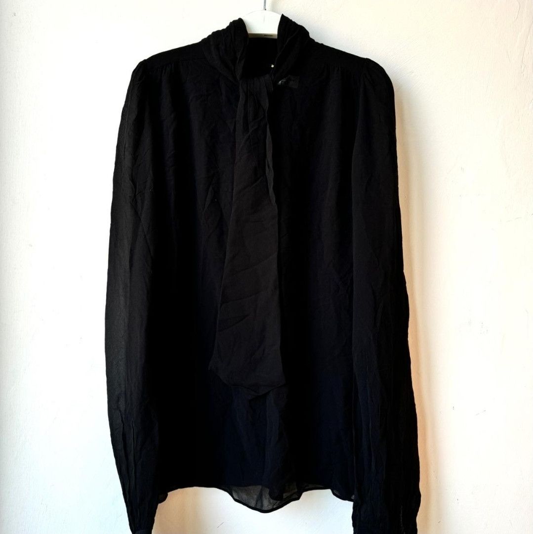Saint Laurent Paris saint laurent tie blouse Size M / US 6-8 / IT 42-44 - 1 Thumbnail