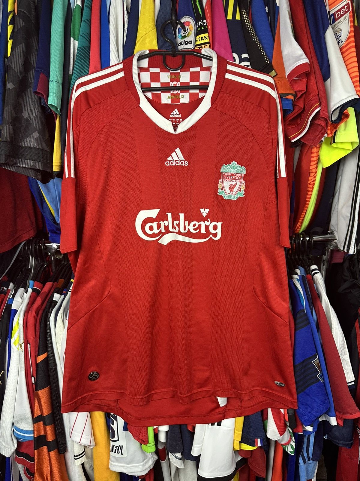 Adidas ADIDAS LIVERPOOL 2008 GODFATHER FOOTBALL SHIRT SOCCER JERSEY Size US XL / EU 56 / 4 - 1 Thumbnail