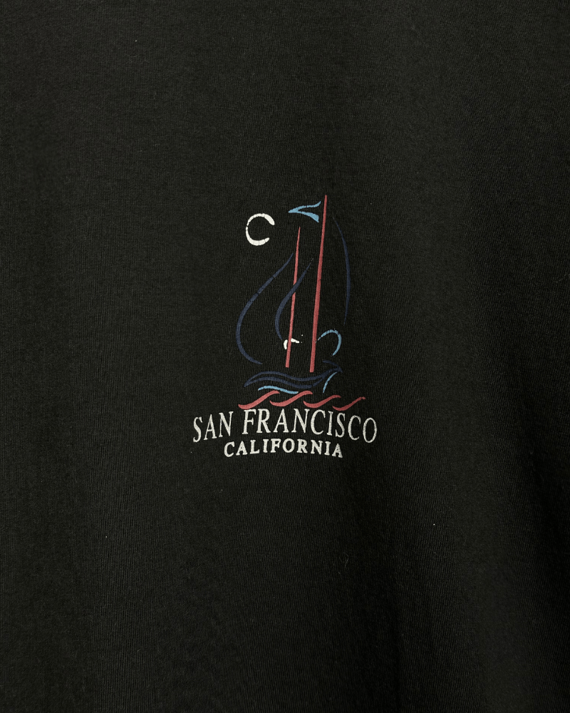 Vintage Vintage Hanes San Francisco California Black T-Shirt Size XL Size US XL / EU 56 / 4 - 4 Thumbnail