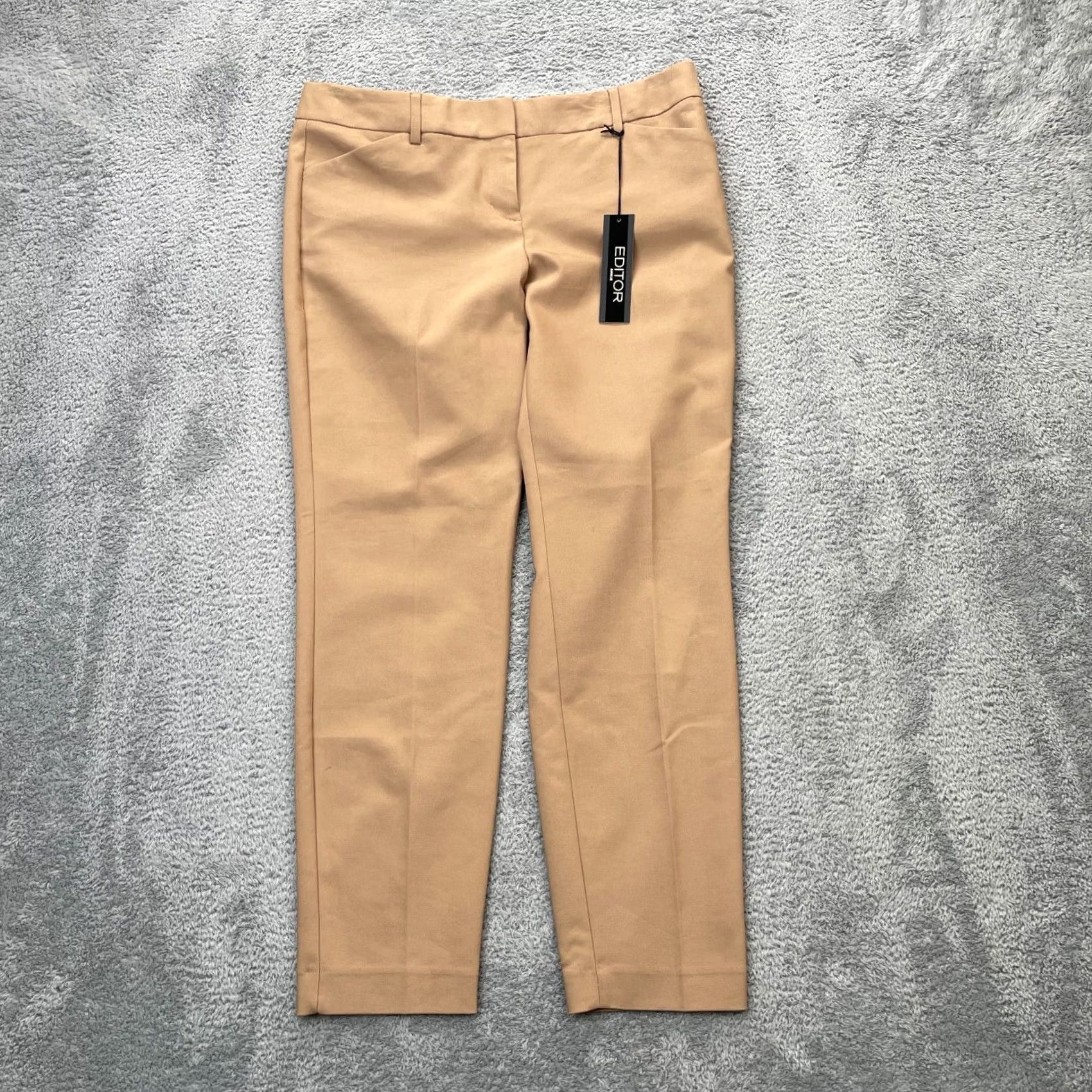 Express Express Pants Womens 8R Brown Editor Ankle Straight Leg Cotton Stretch Business Size 30" / US 8 / IT 44 - 2 Thumbnail