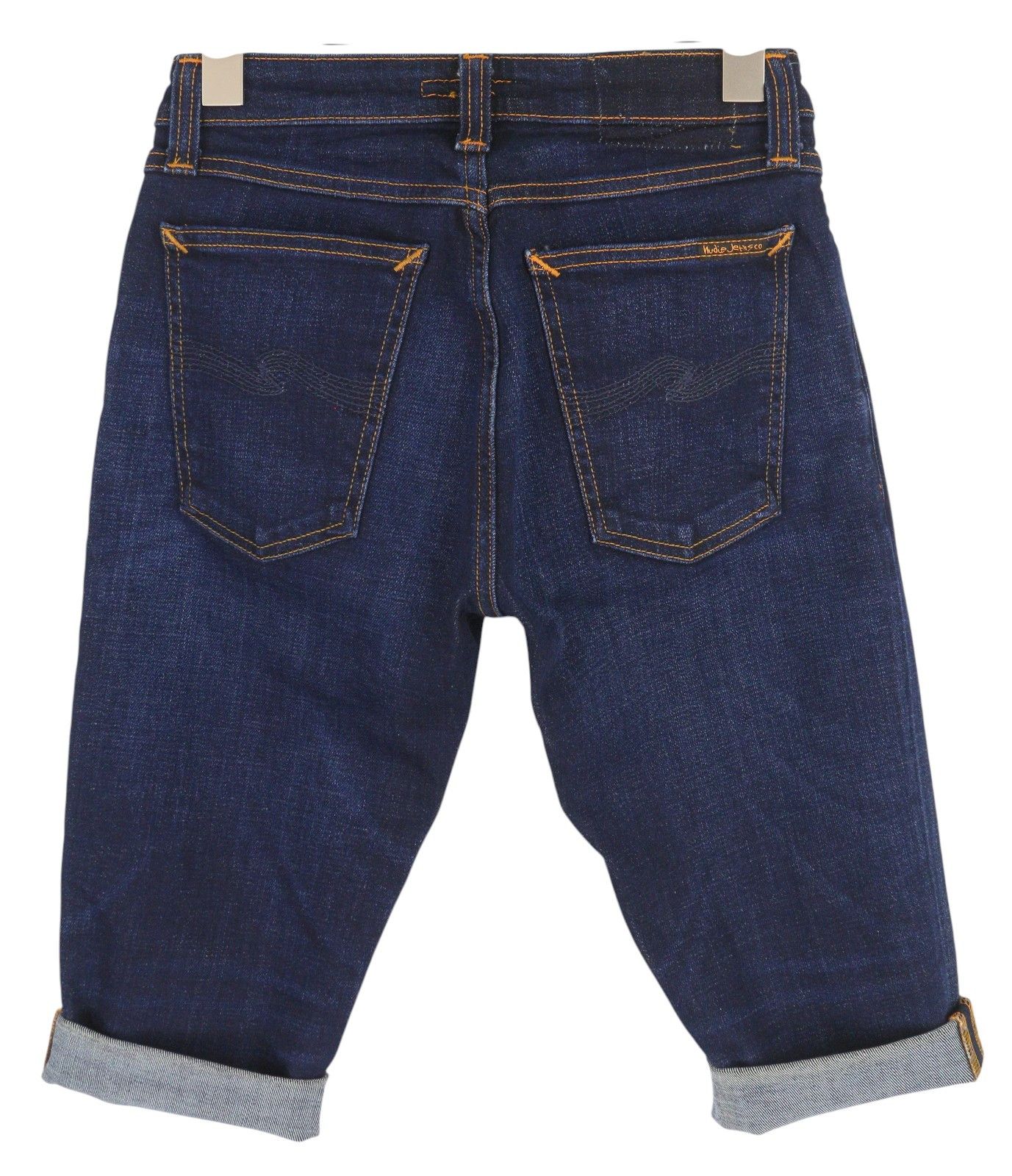 Nudie Jeans SKINNY LIN W27 Blue Denim Stretch Shorts 83833 Size 27" / US 4 / IT 40 - 2 Thumbnail
