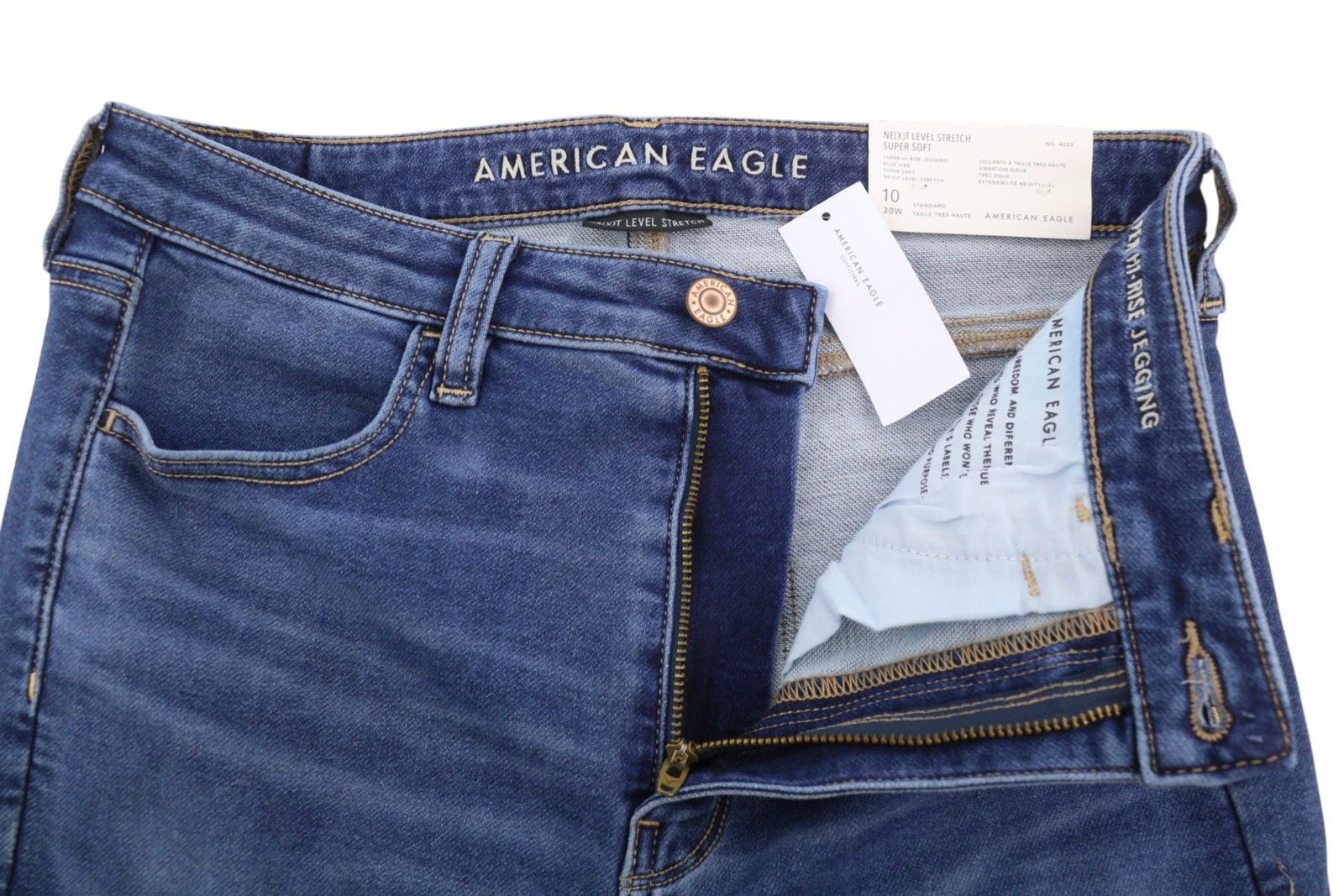 American Eagle Outfitters HI-RISE JEGGING W30 Soft Stretch Jeans 88965 Size 30" / US 8 / IT 44 - 5 Thumbnail