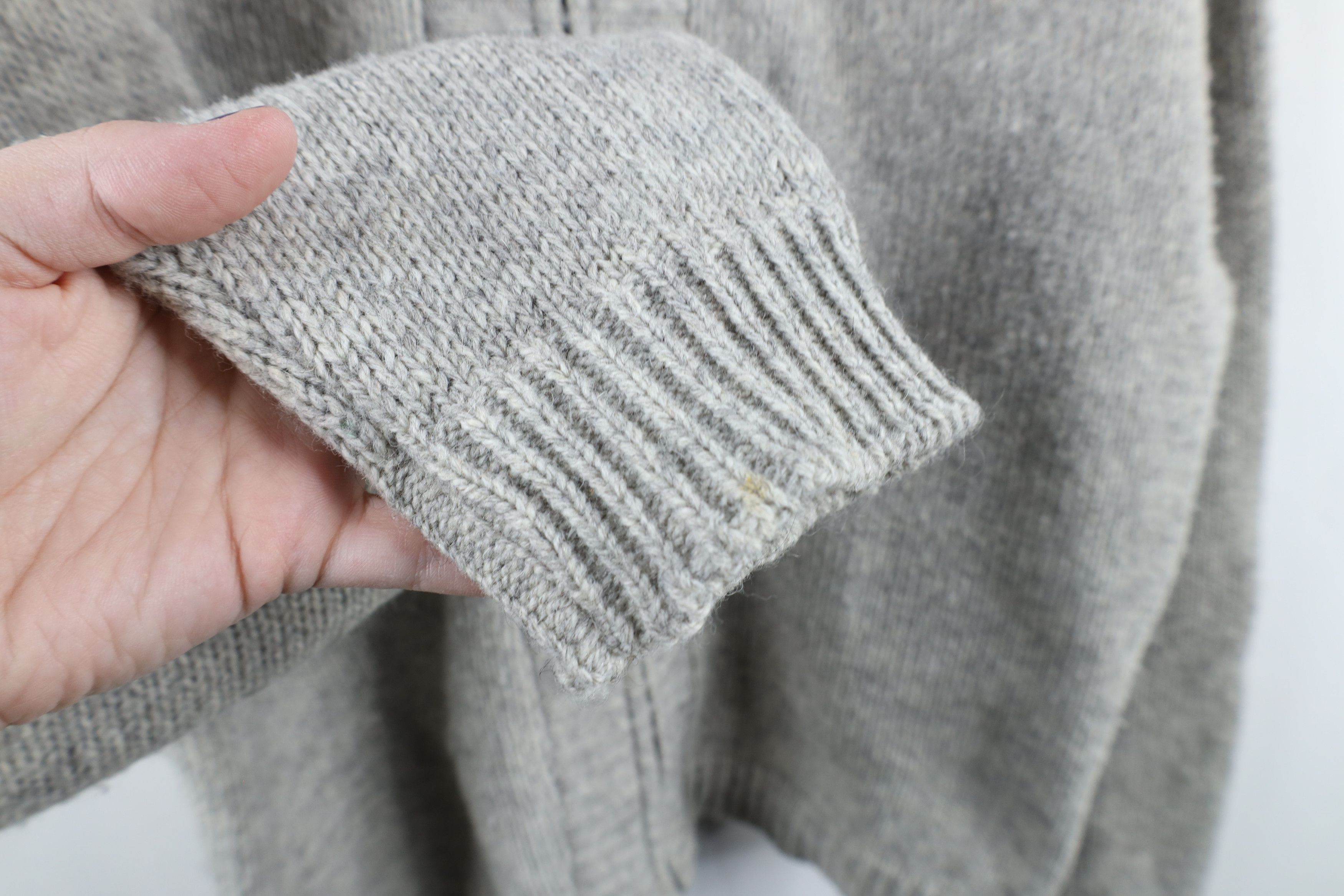 Vintage 50s 60s Streetwear Wool Blend Zip Cardigan Sweater