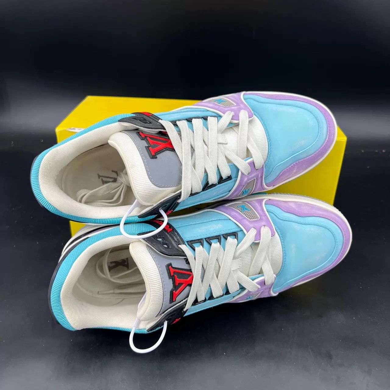 Louis Vuitton LV Trainer Macaron Size 7 Original Box Fair Size US 8 / EU 41 - 5 Thumbnail