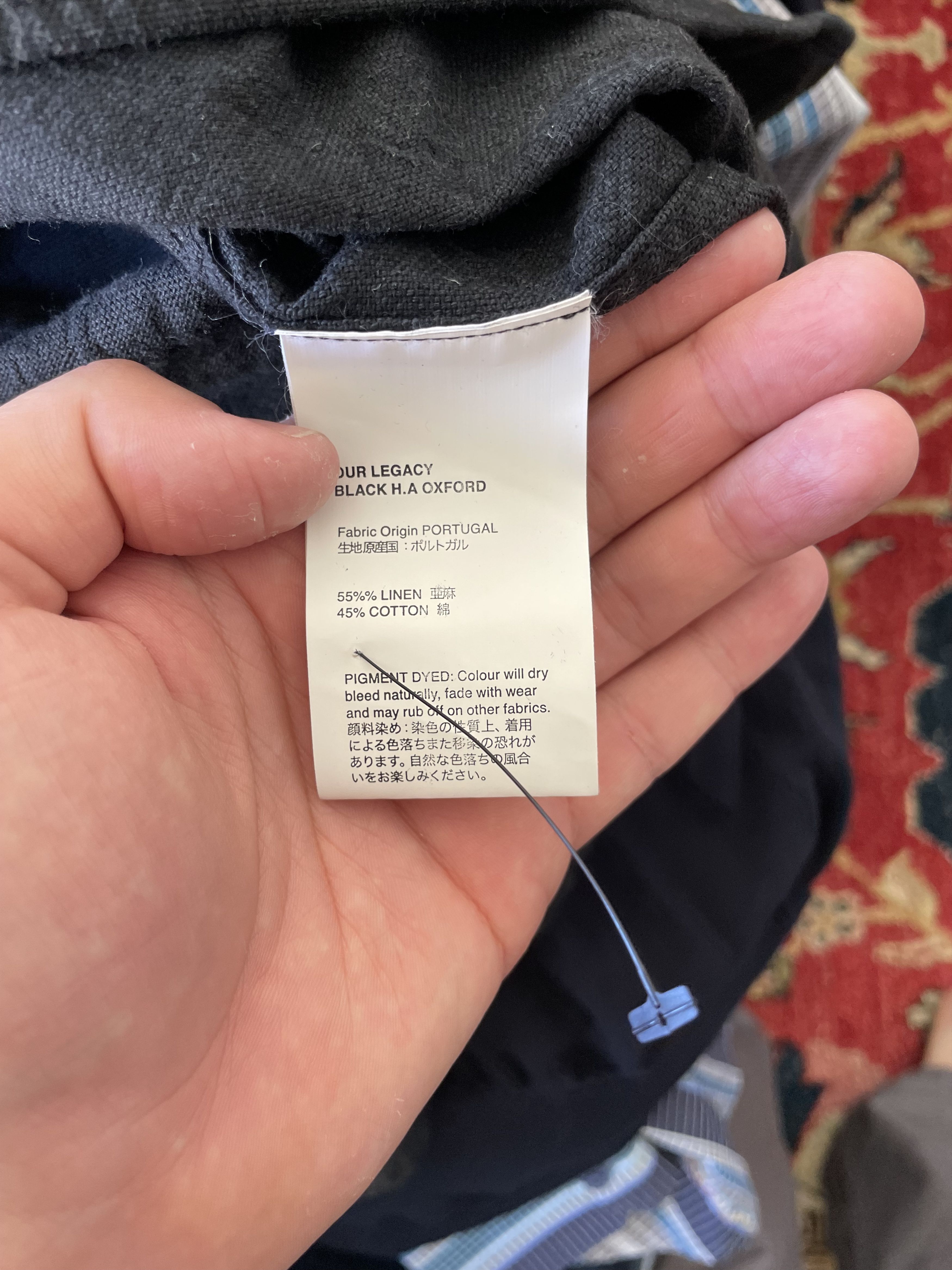 Our Legacy Long Sleeve Black Oxford Size US L / EU 52-54 / 3 - 4 Thumbnail