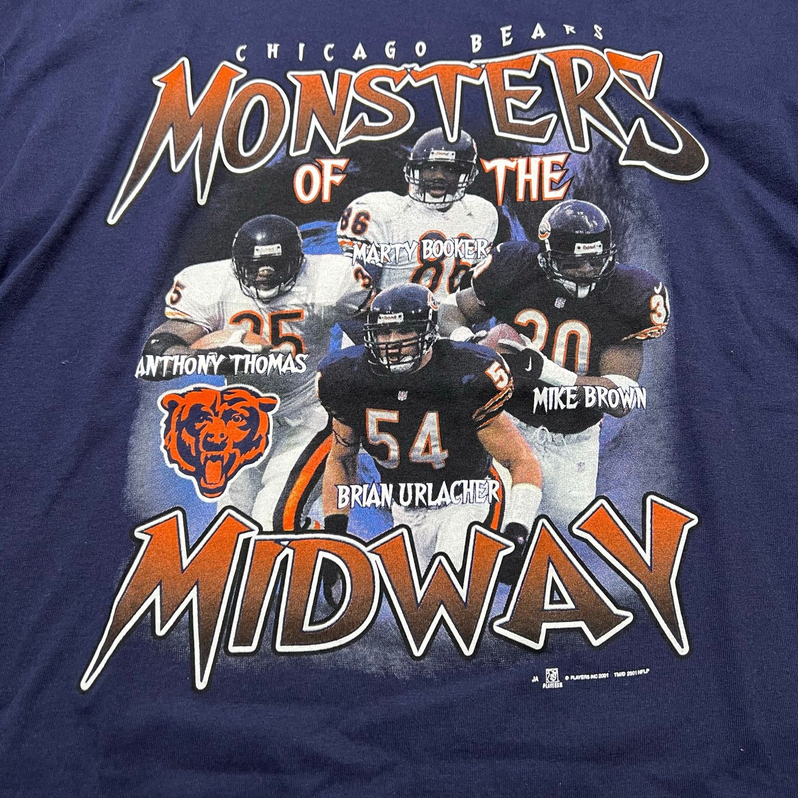 Vintage vintage 2001 Chicago Bears Monsters of the Midway T shirt L Size US L / EU 52-54 / 3 - 2 Thumbnail