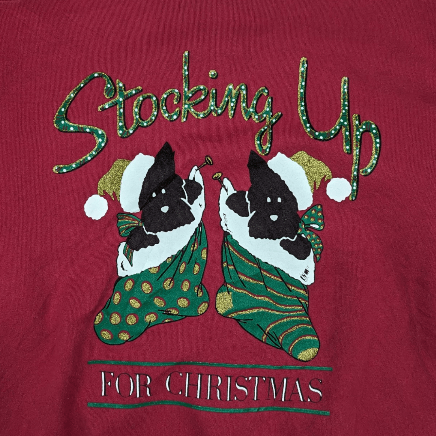 Vintage Vintage 90's MERRY CHRISTMAS Winter Holiday Jumper Size US XL / EU 56 / 4 - 5 Thumbnail