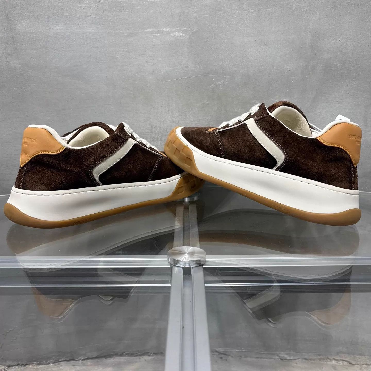 Louis Vuitton LV Tilted Brown Biscuit Shoes UK8 42 Size US 9 / EU 42 - 5 Thumbnail